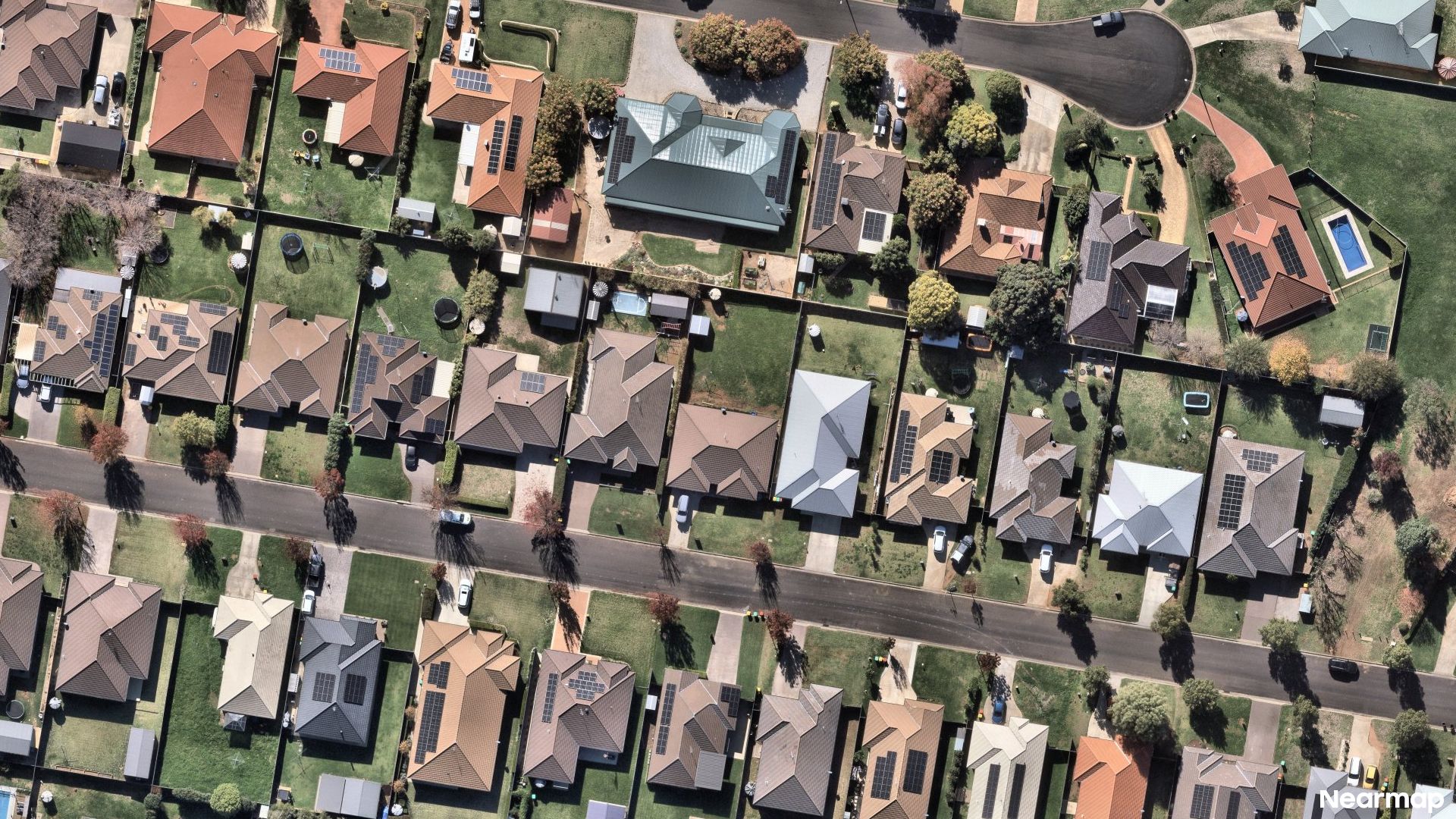 Vertical aerial view