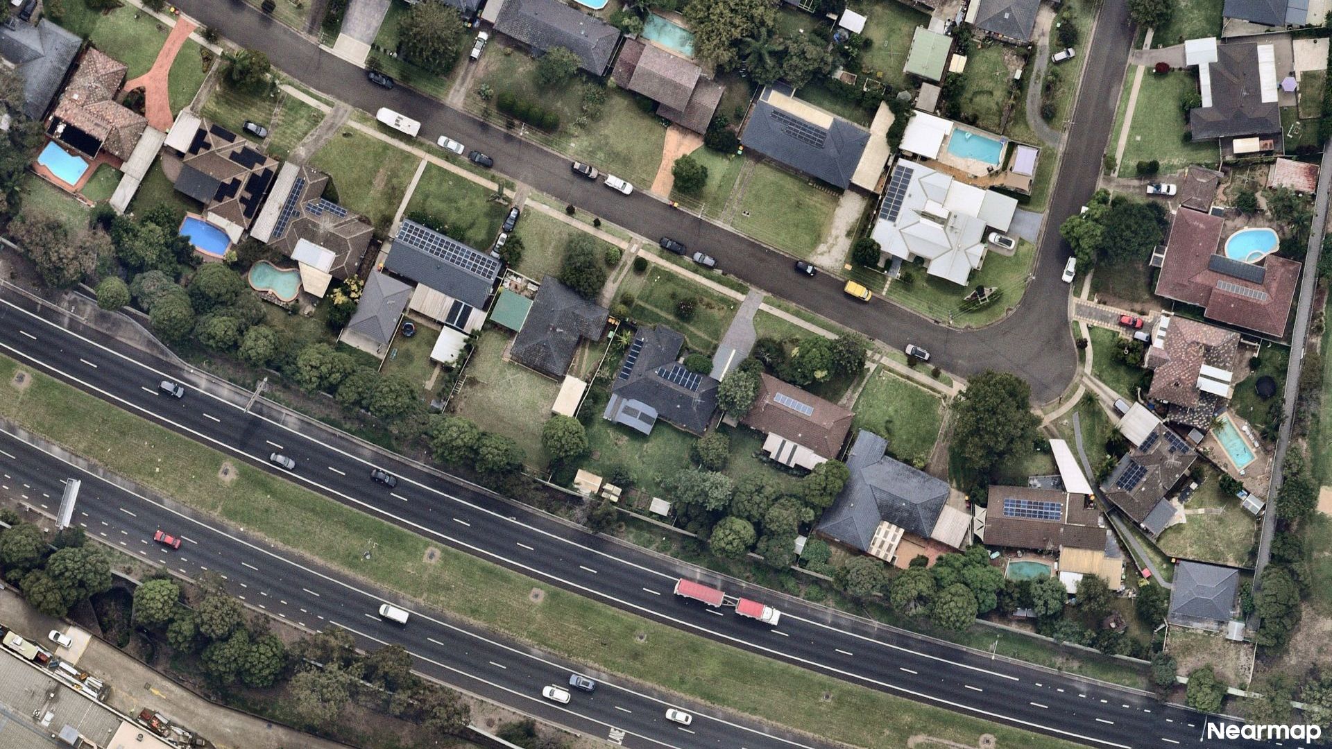 Vertical aerial view