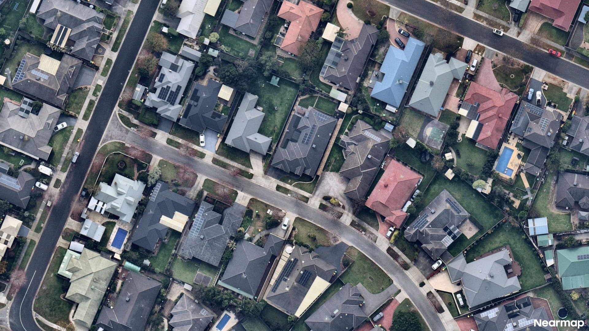 Vertical aerial view