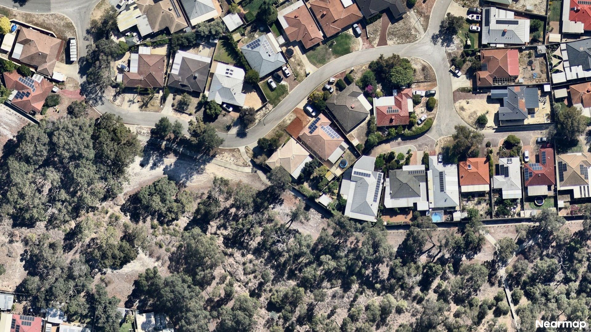 Vertical aerial view