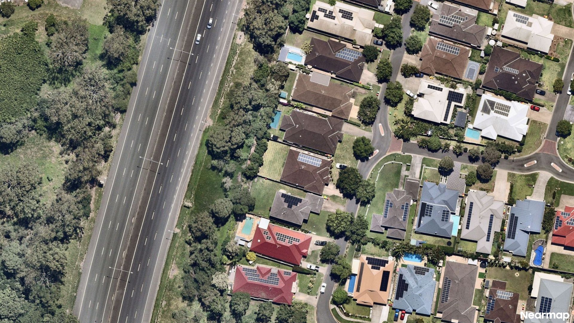 Vertical aerial view