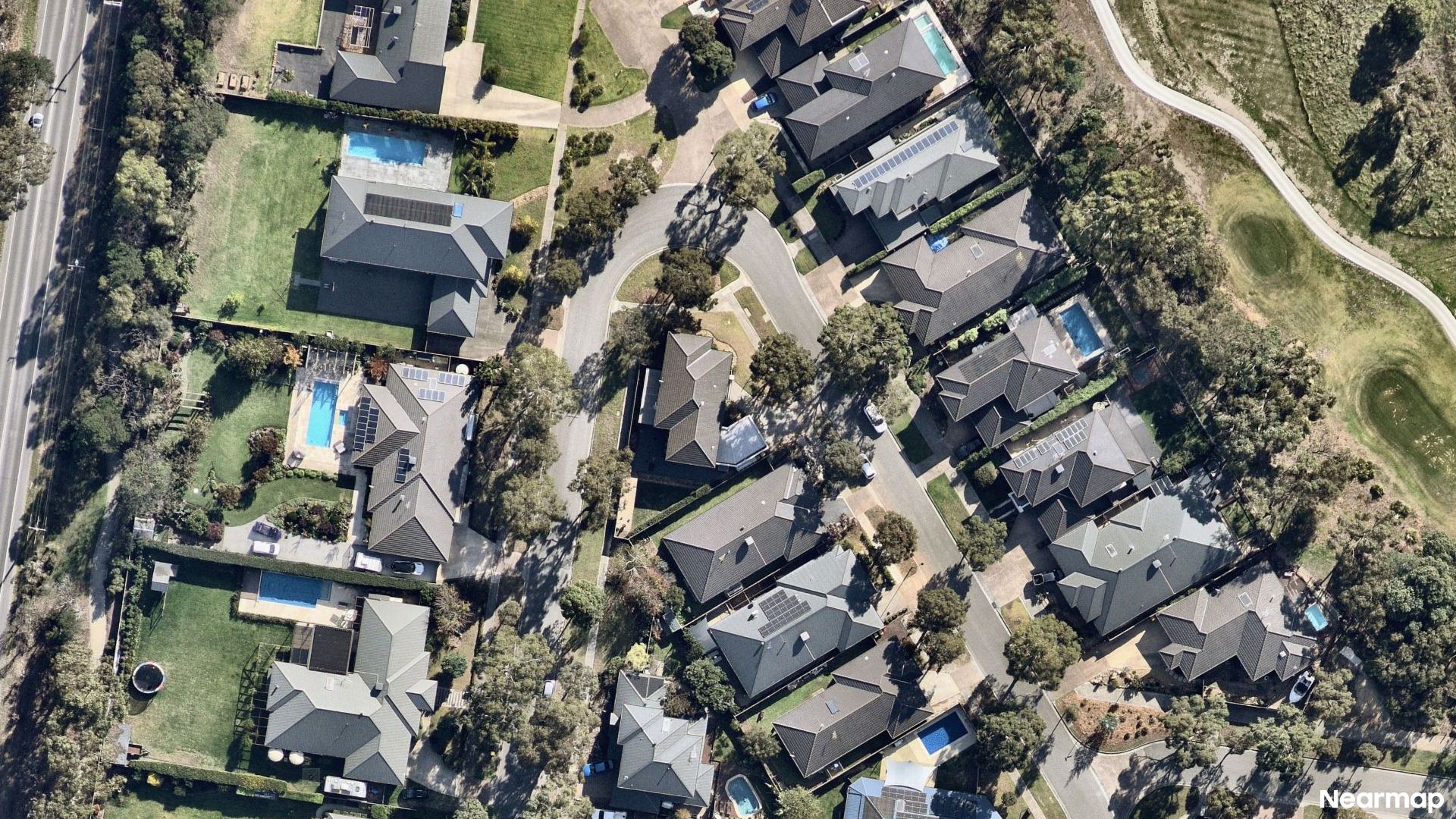 Vertical aerial view