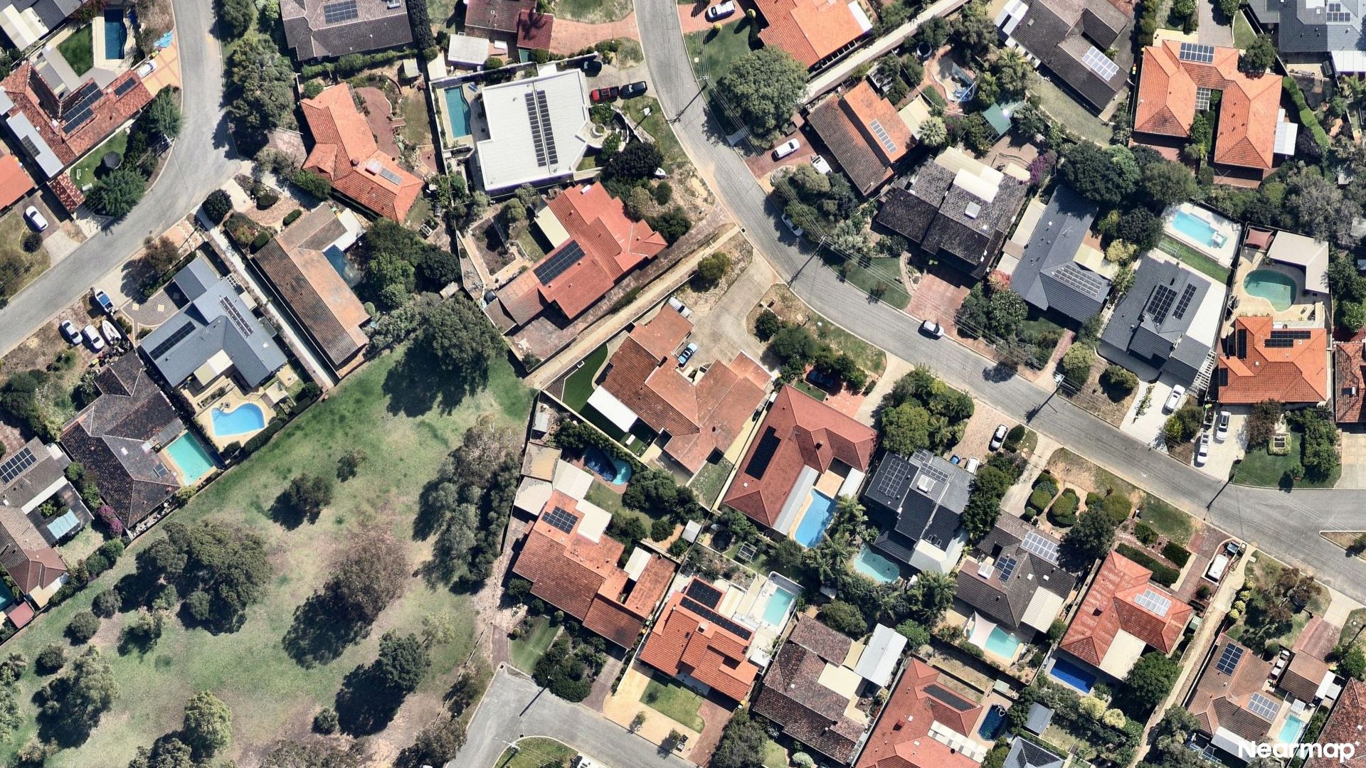 Vertical aerial view