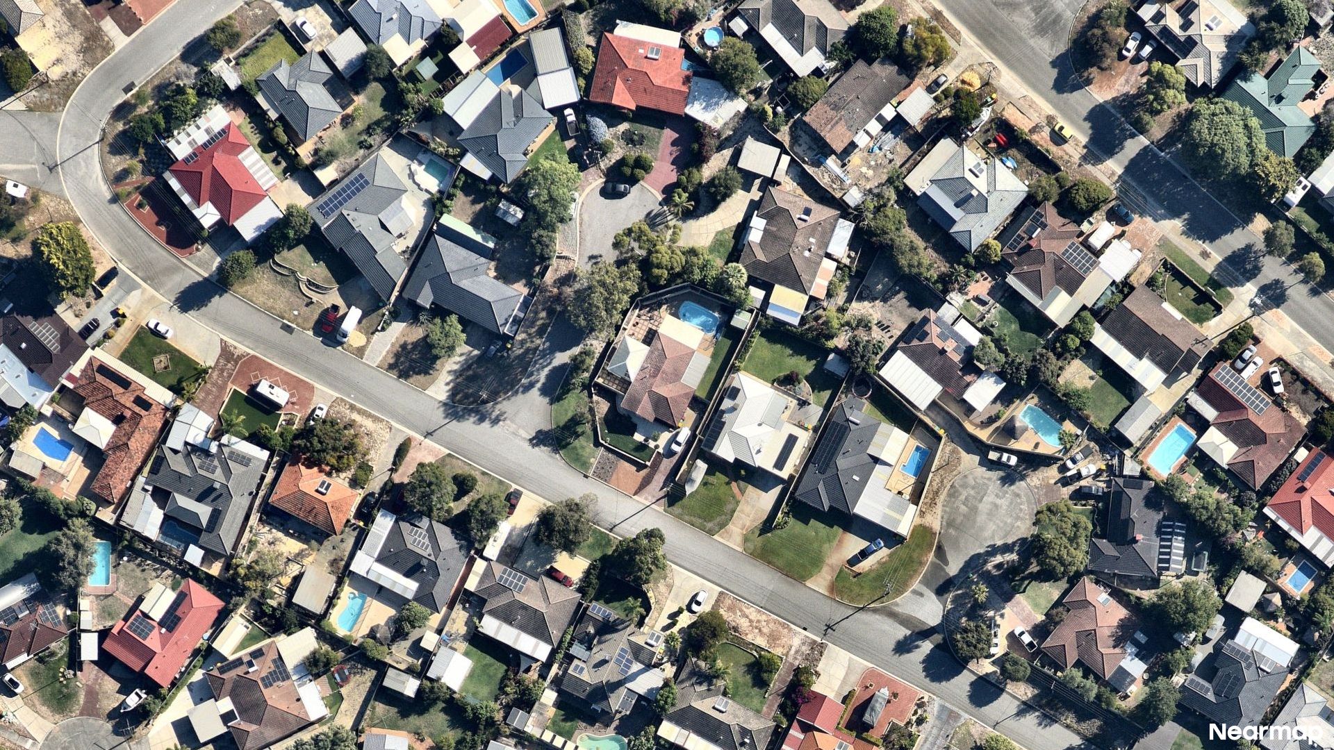 Vertical aerial view