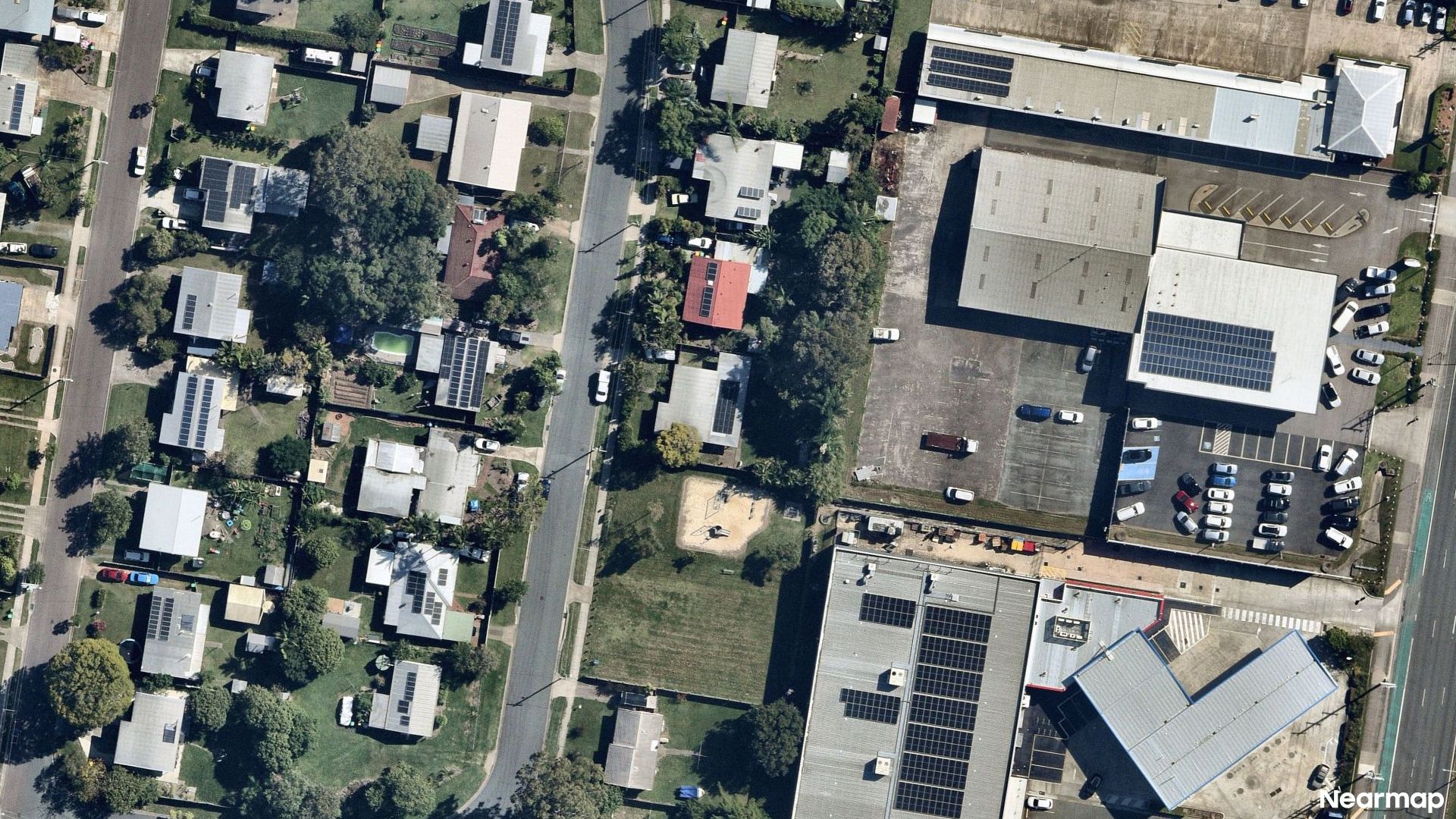 Vertical aerial view