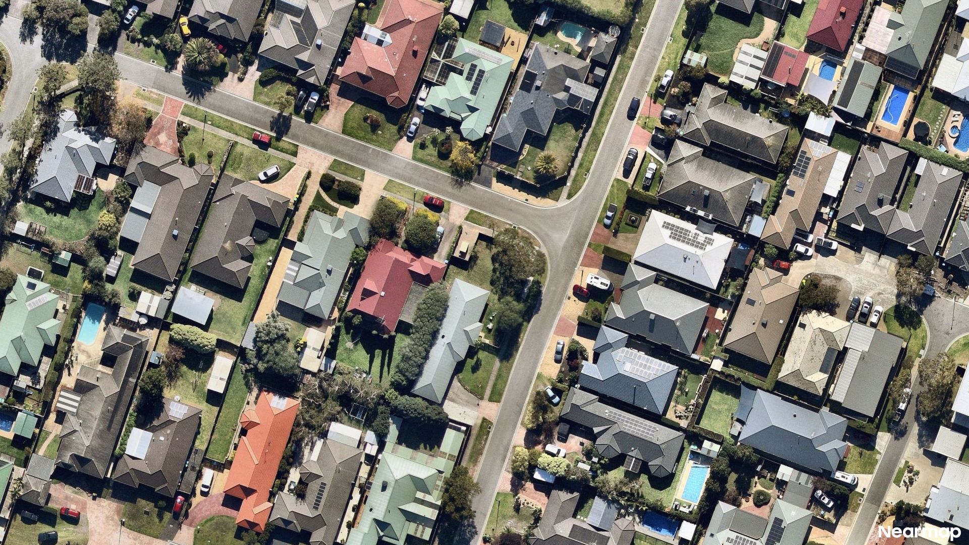 Vertical aerial view
