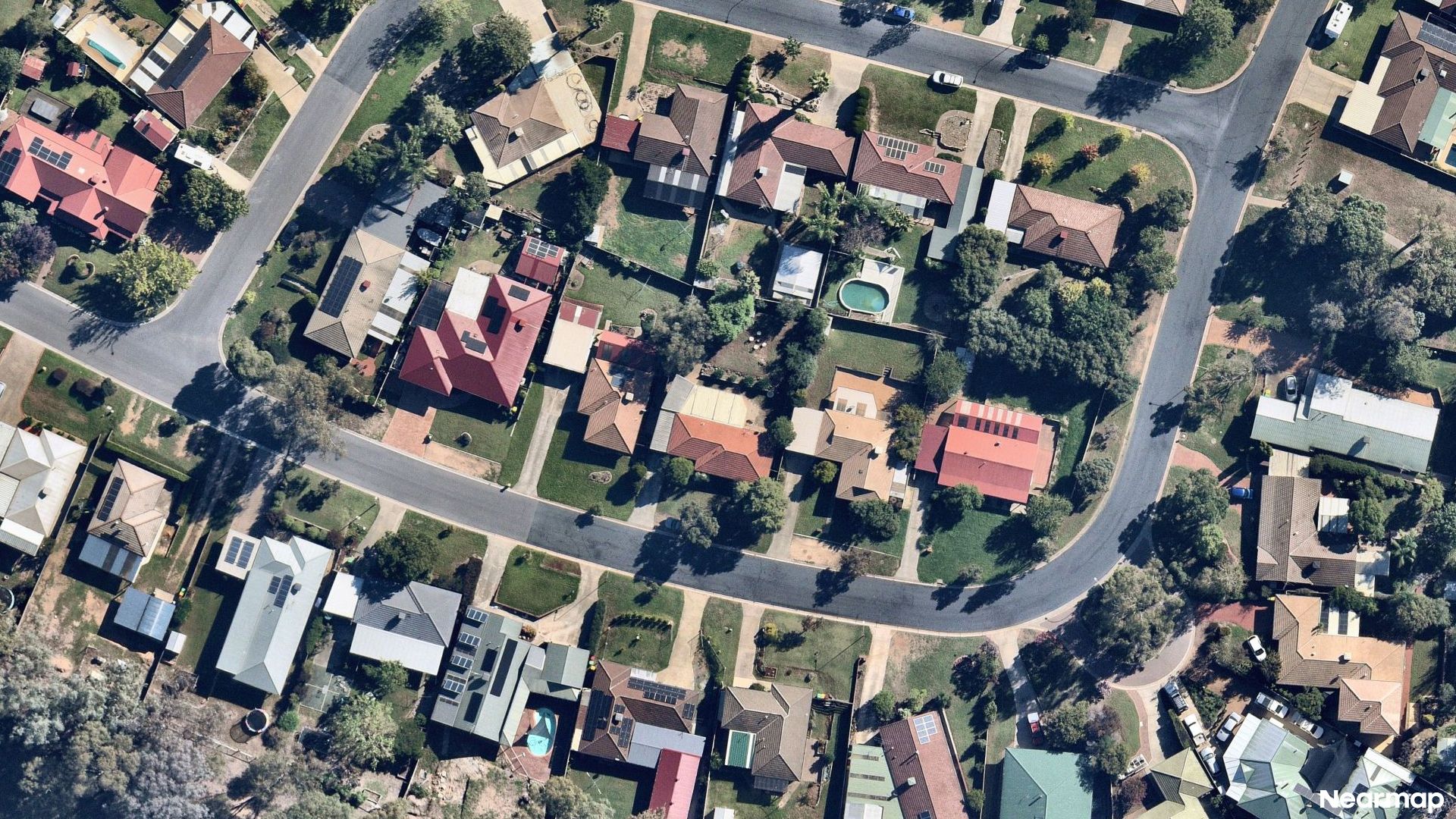 Vertical aerial view
