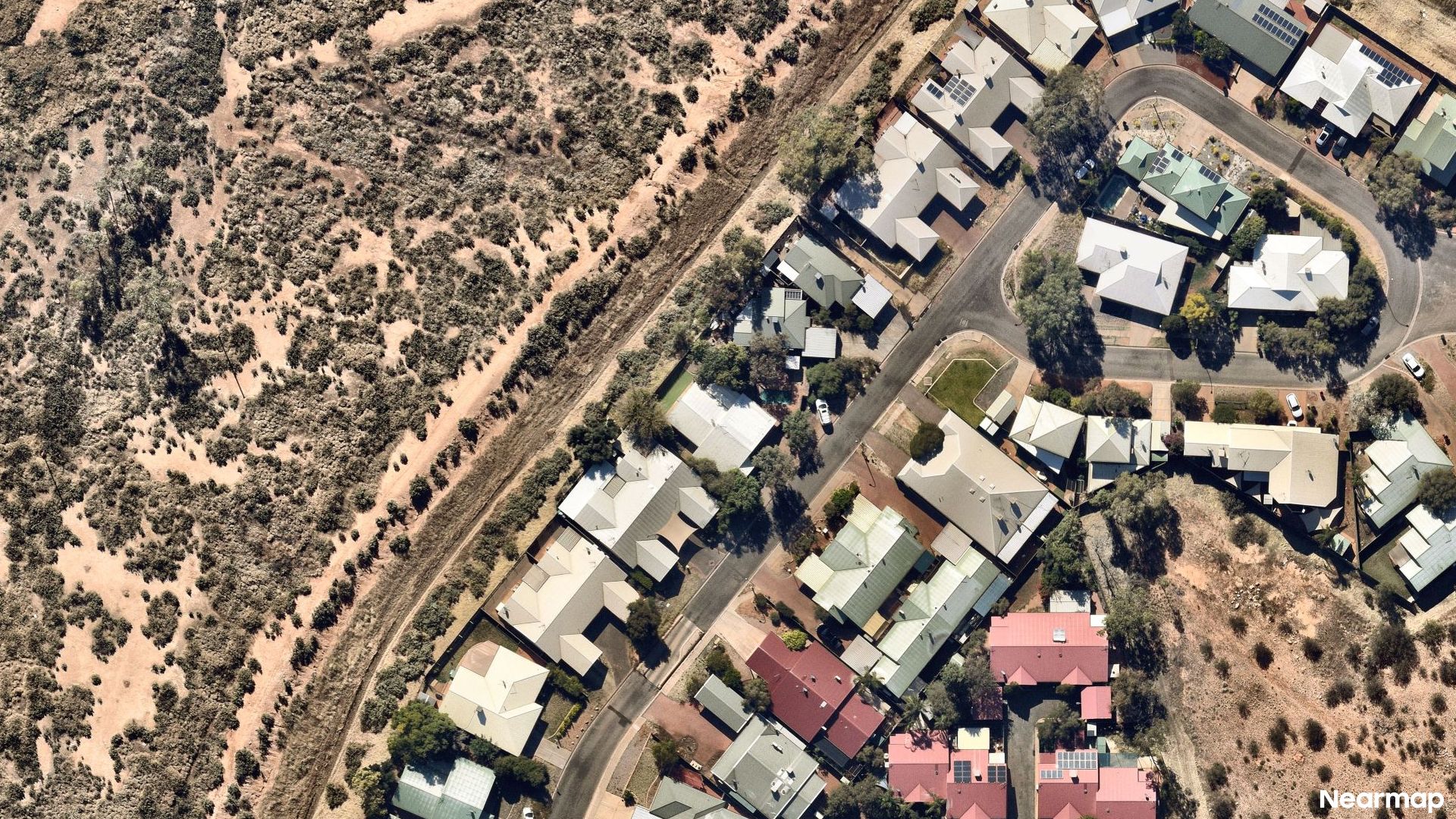 Vertical aerial view