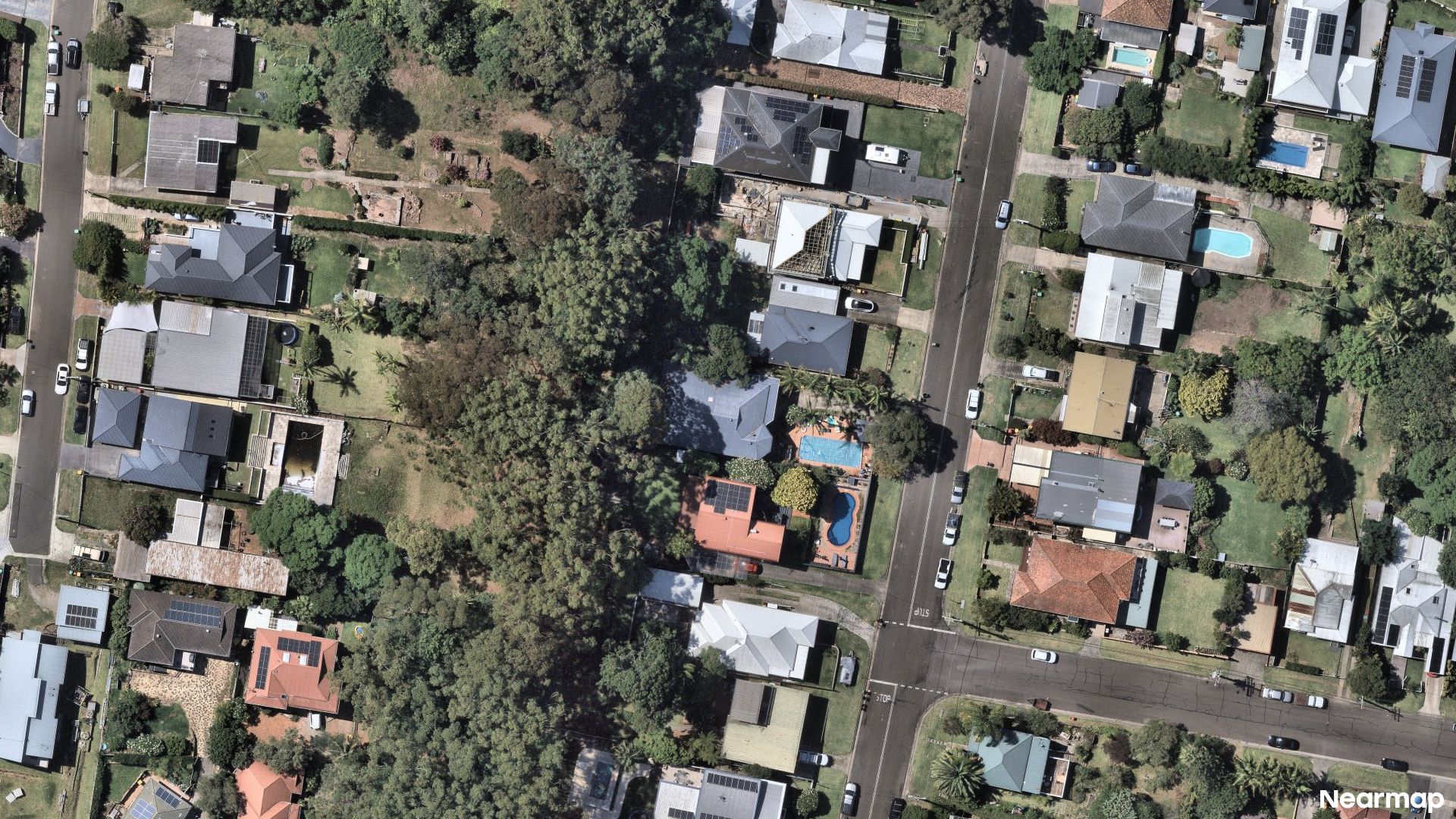 Vertical aerial view