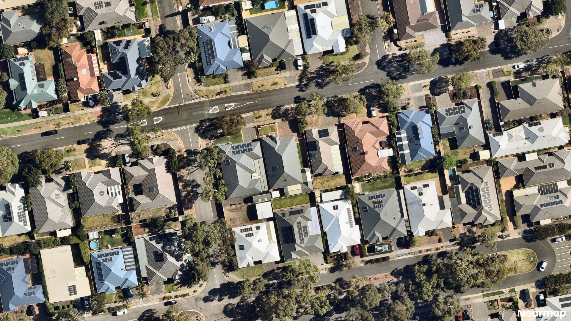 Vertical aerial view