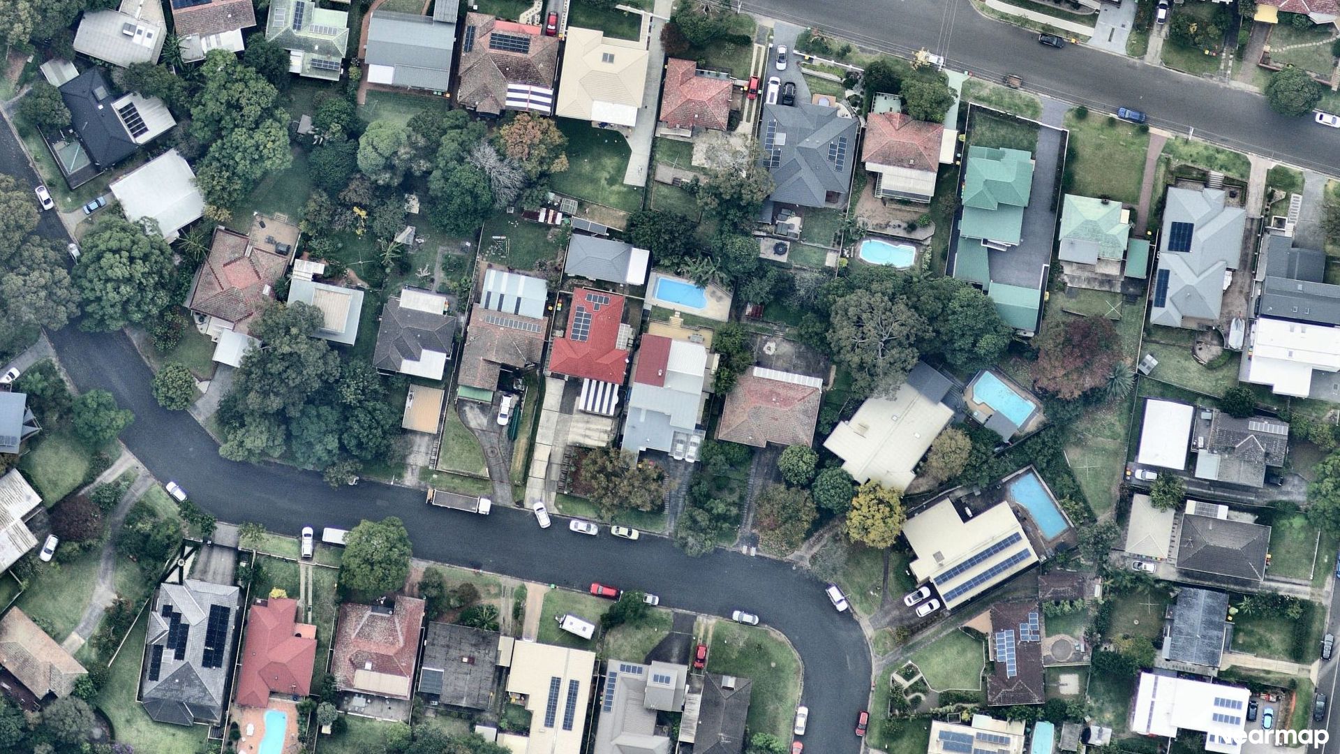 Vertical aerial view