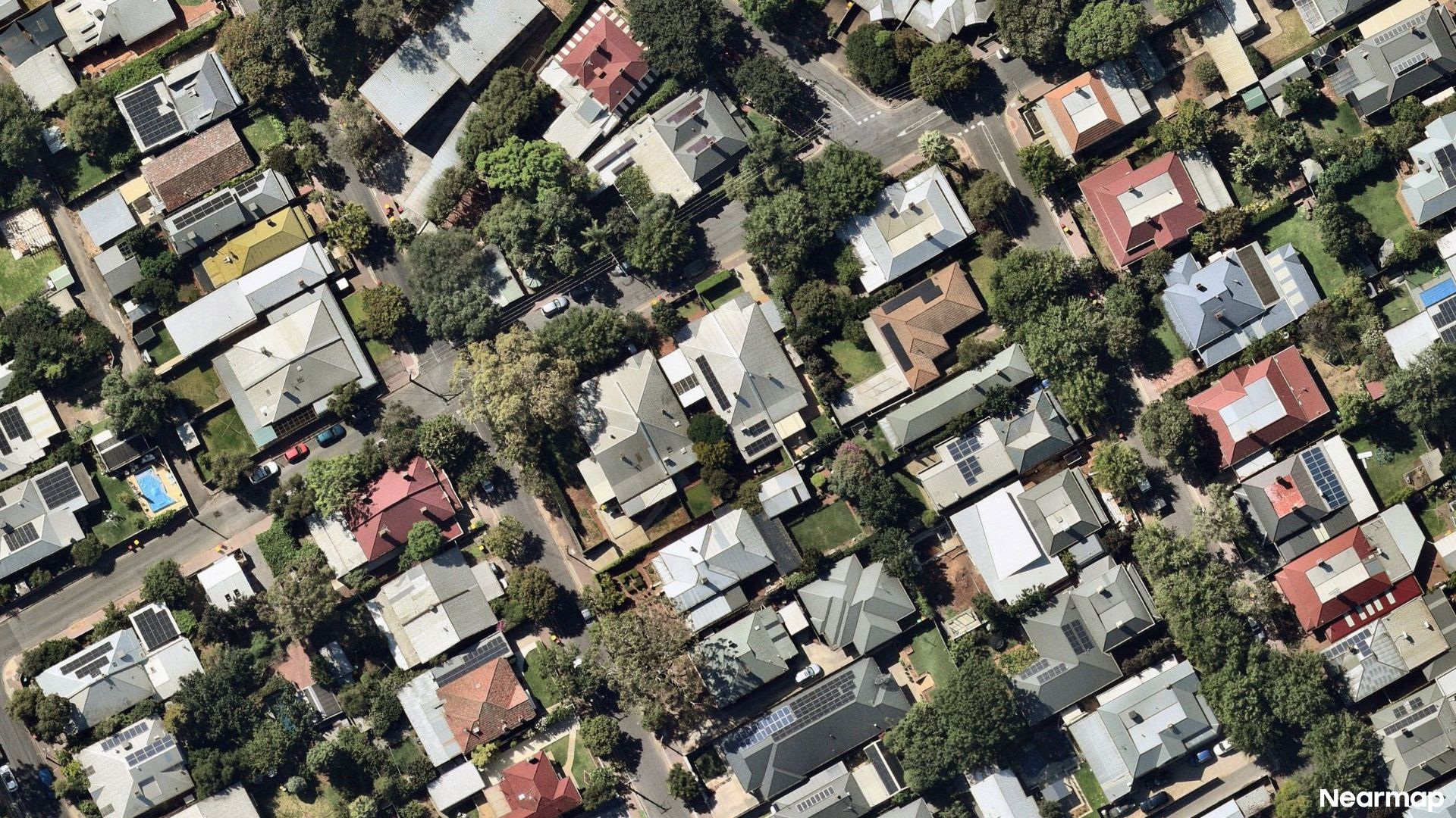 Vertical aerial view