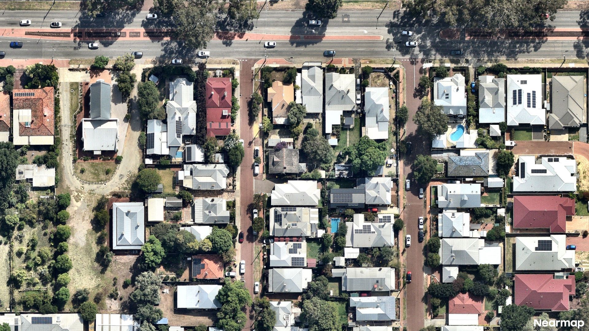 Vertical aerial view