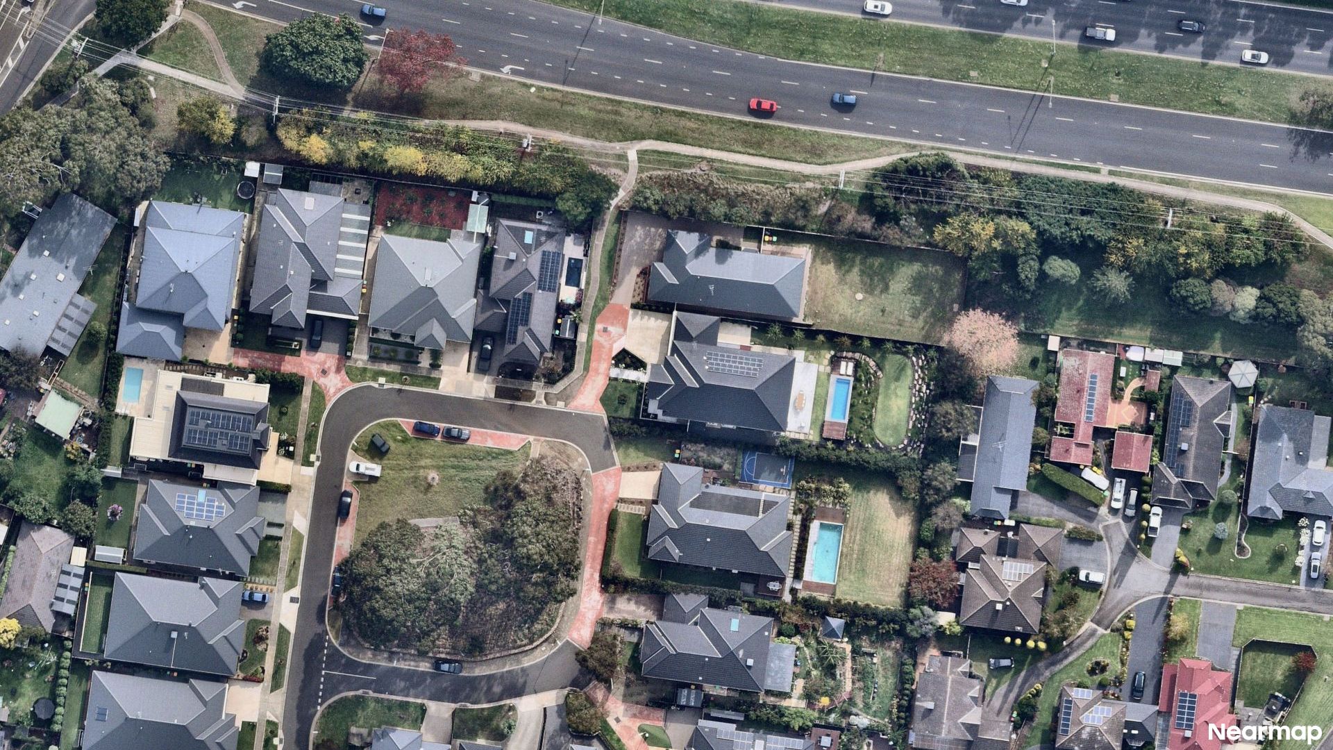Vertical aerial view