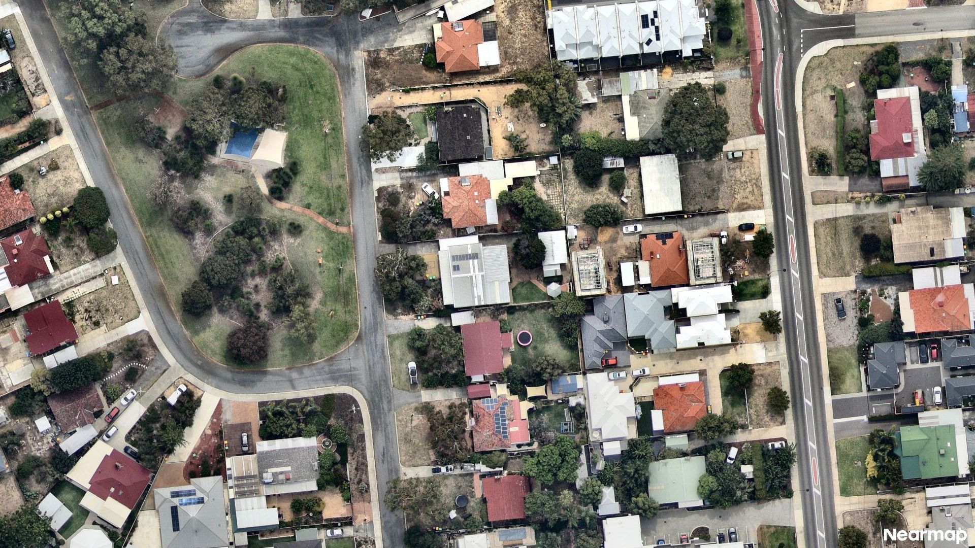 Vertical aerial view