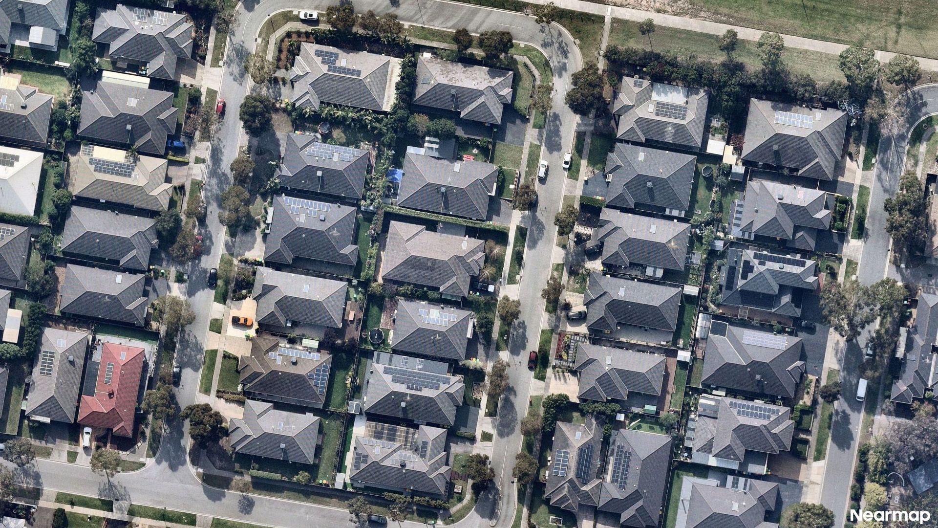 Vertical aerial view
