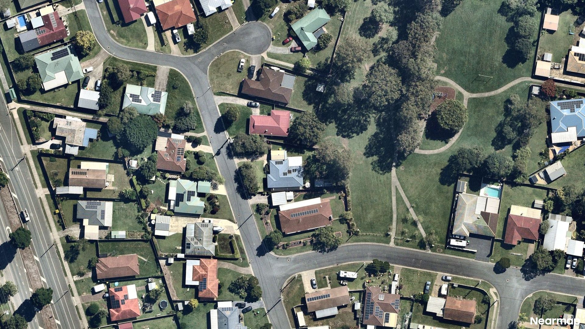 Vertical aerial view
