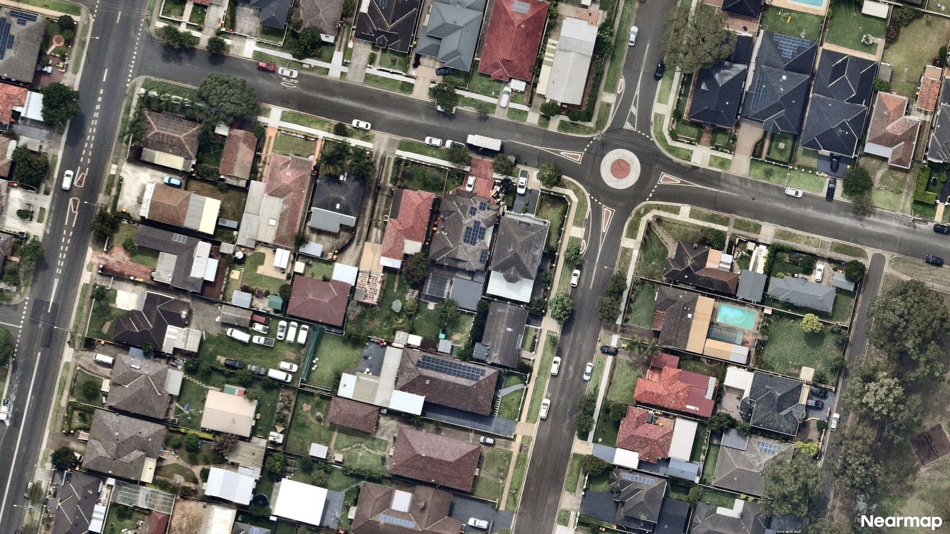Vertical aerial view