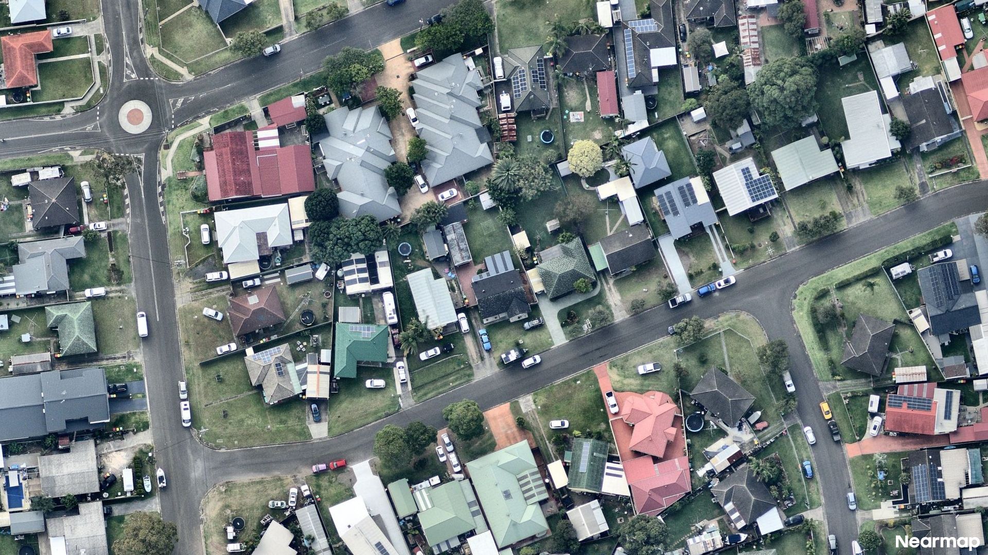 Vertical aerial view