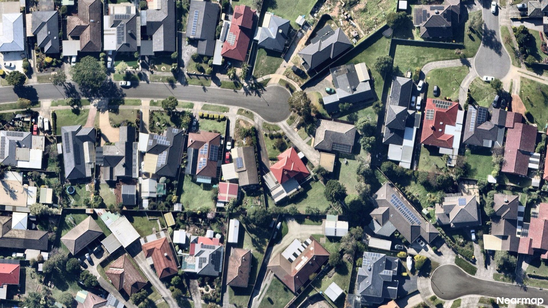 Vertical aerial view