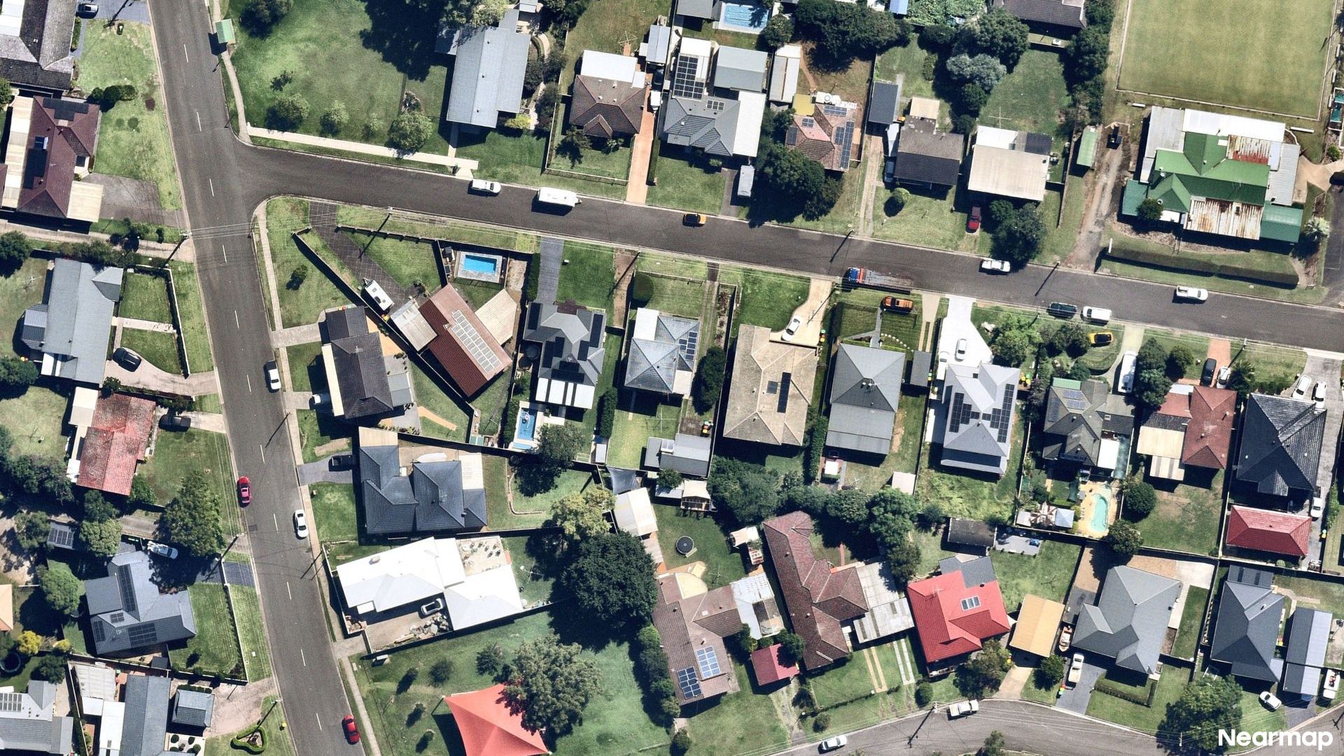 Vertical aerial view
