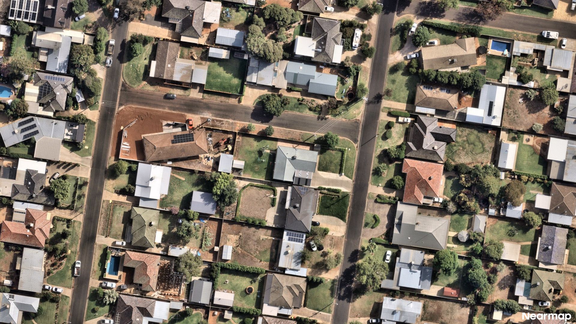 Vertical aerial view