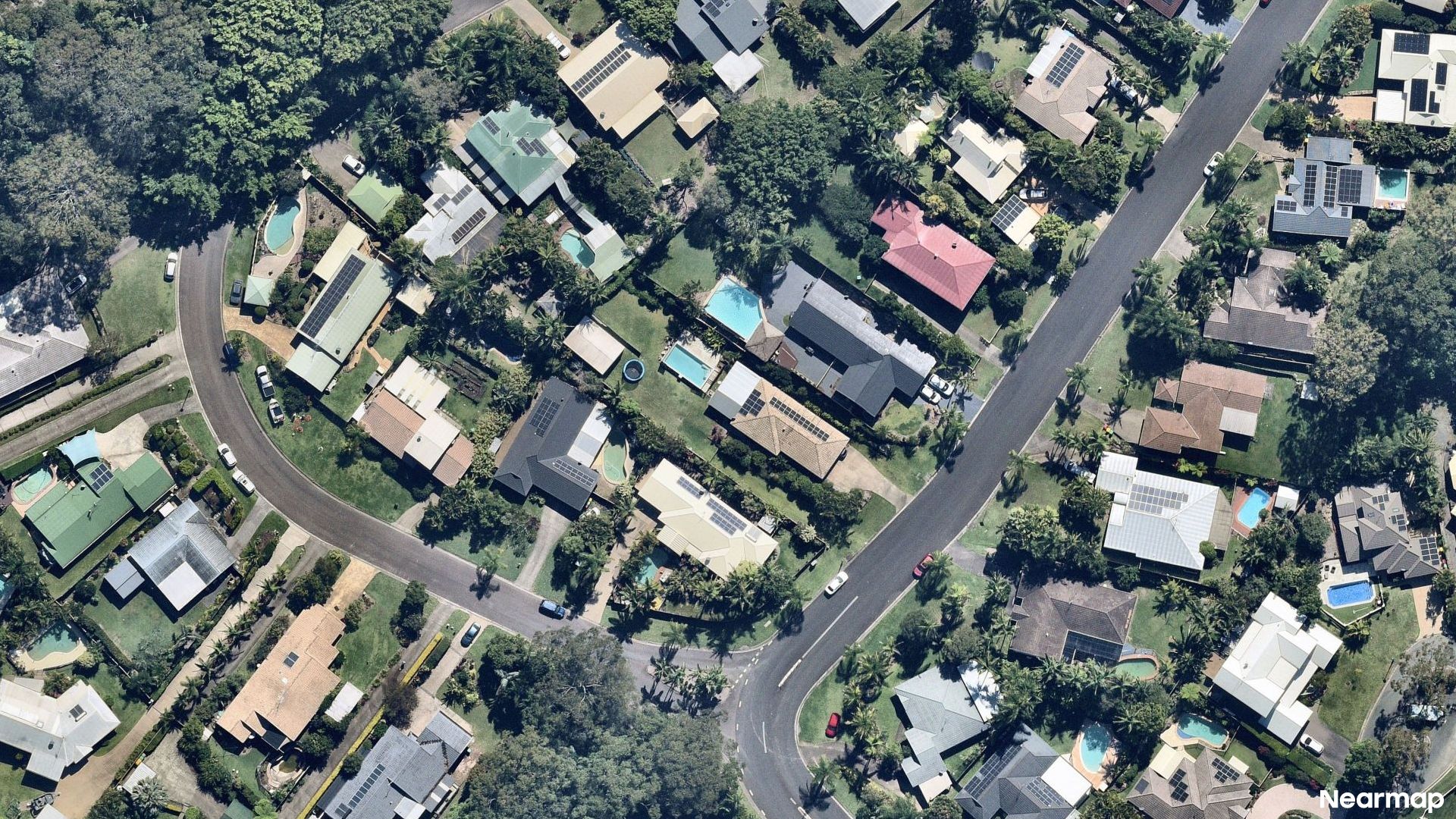 Vertical aerial view