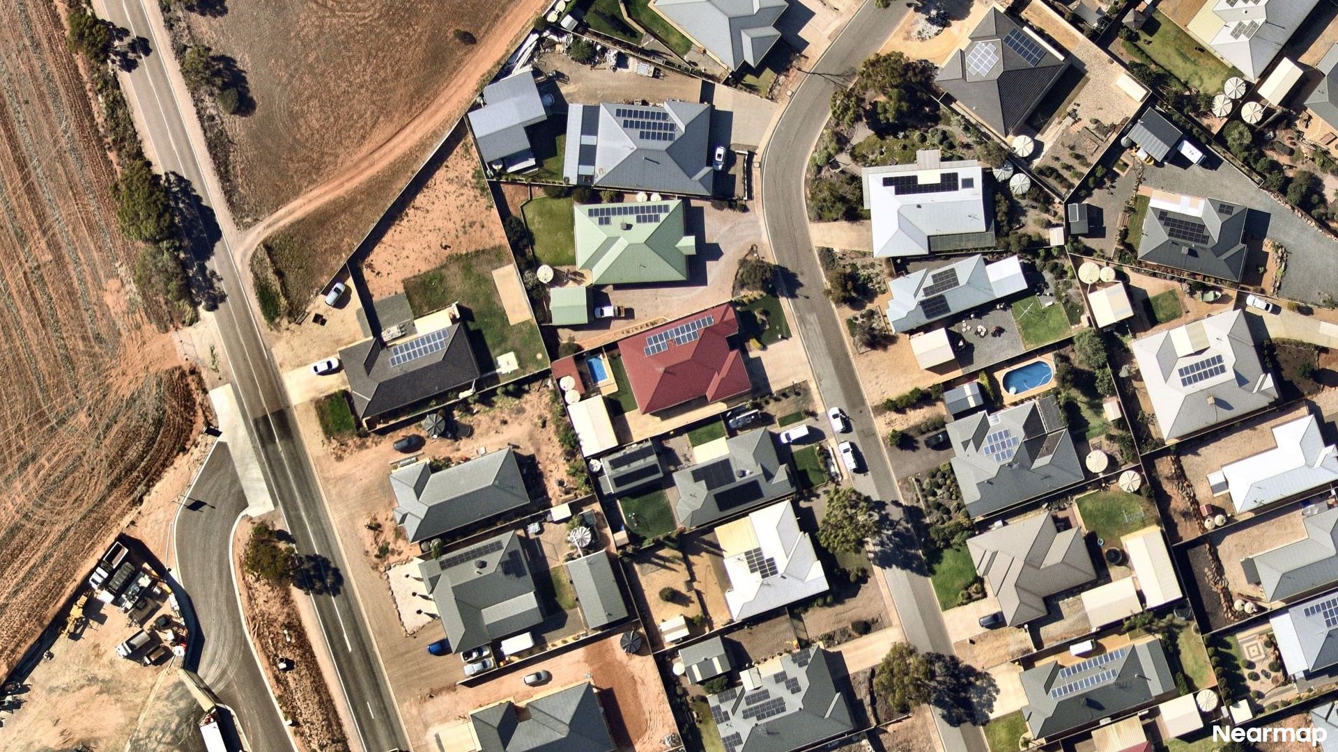 Vertical aerial view