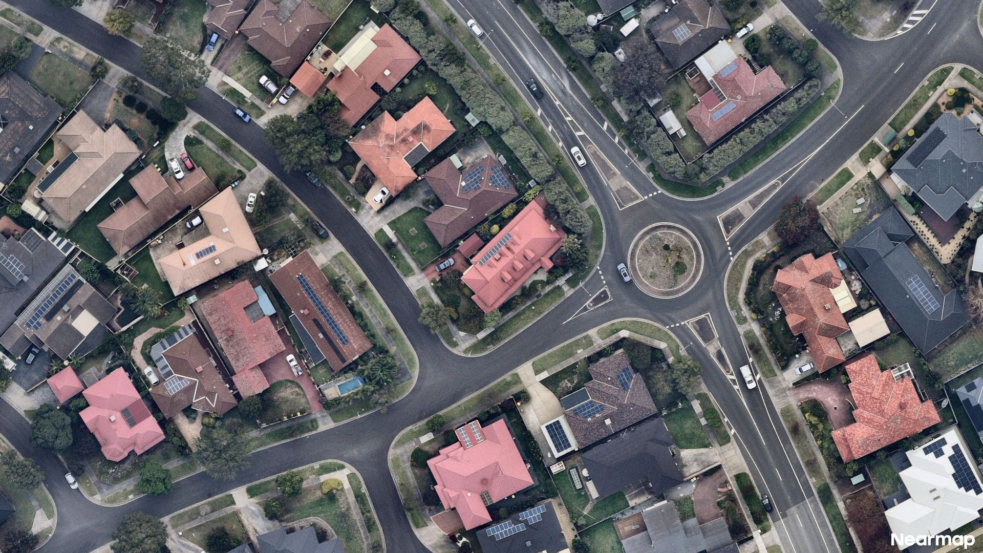 Vertical aerial view