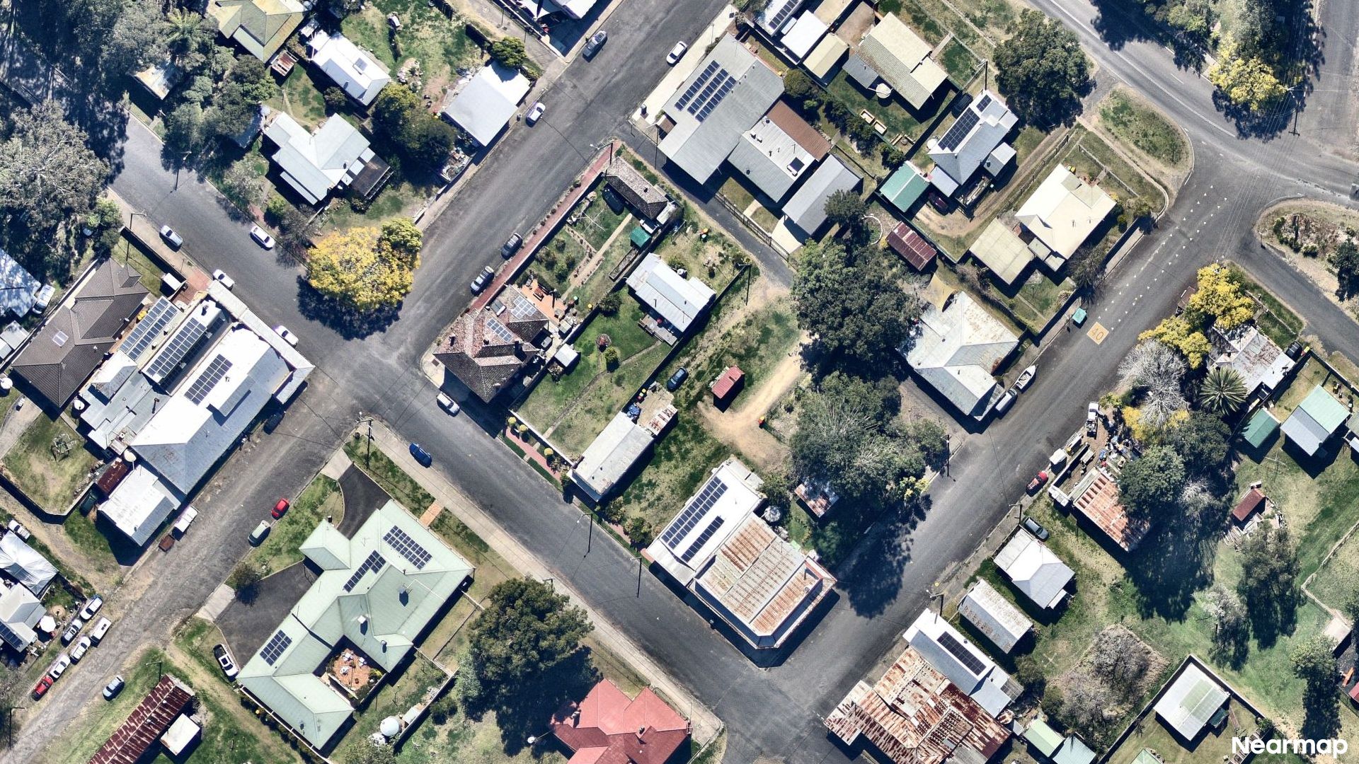 Vertical aerial view