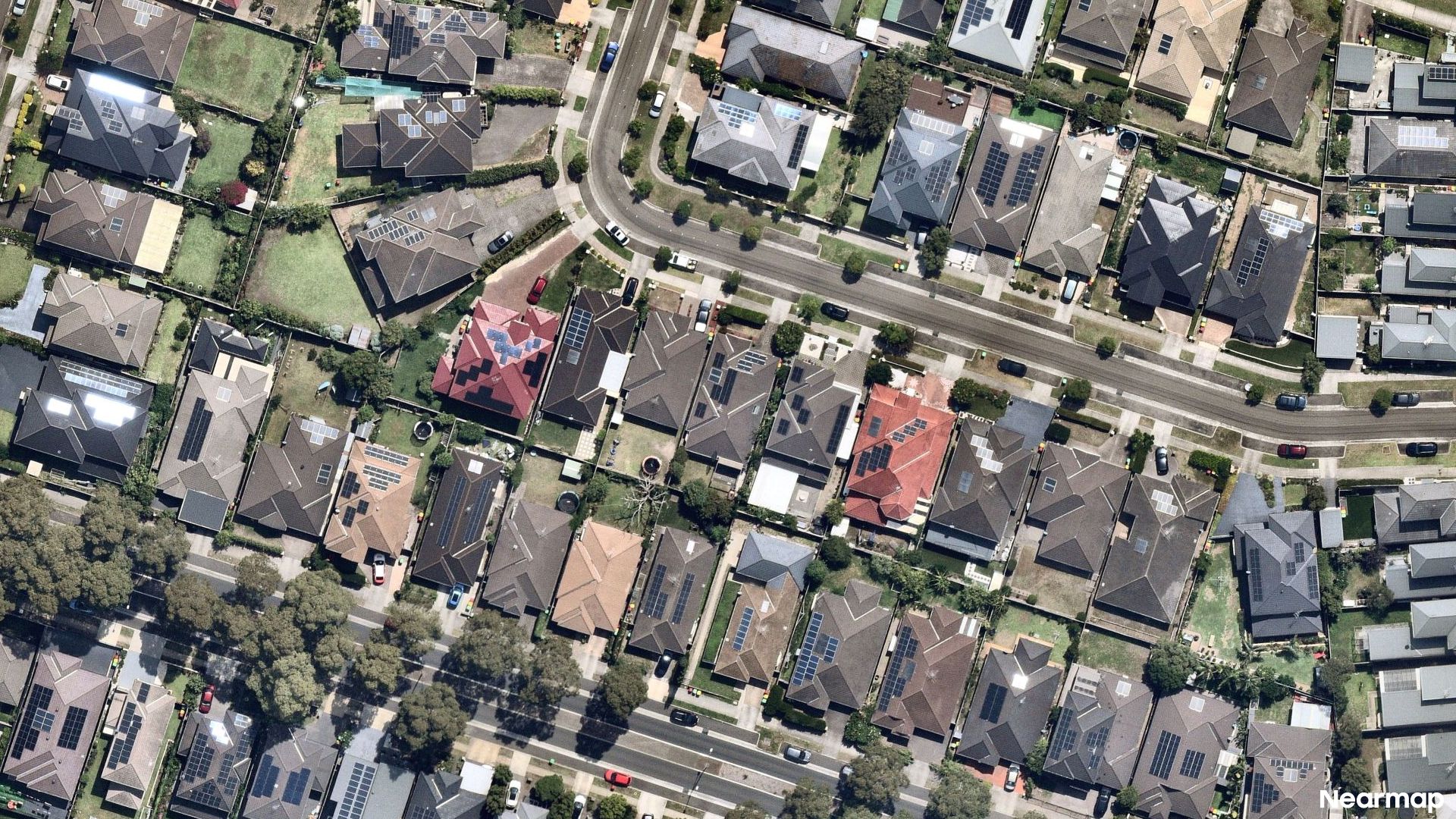 Vertical aerial view