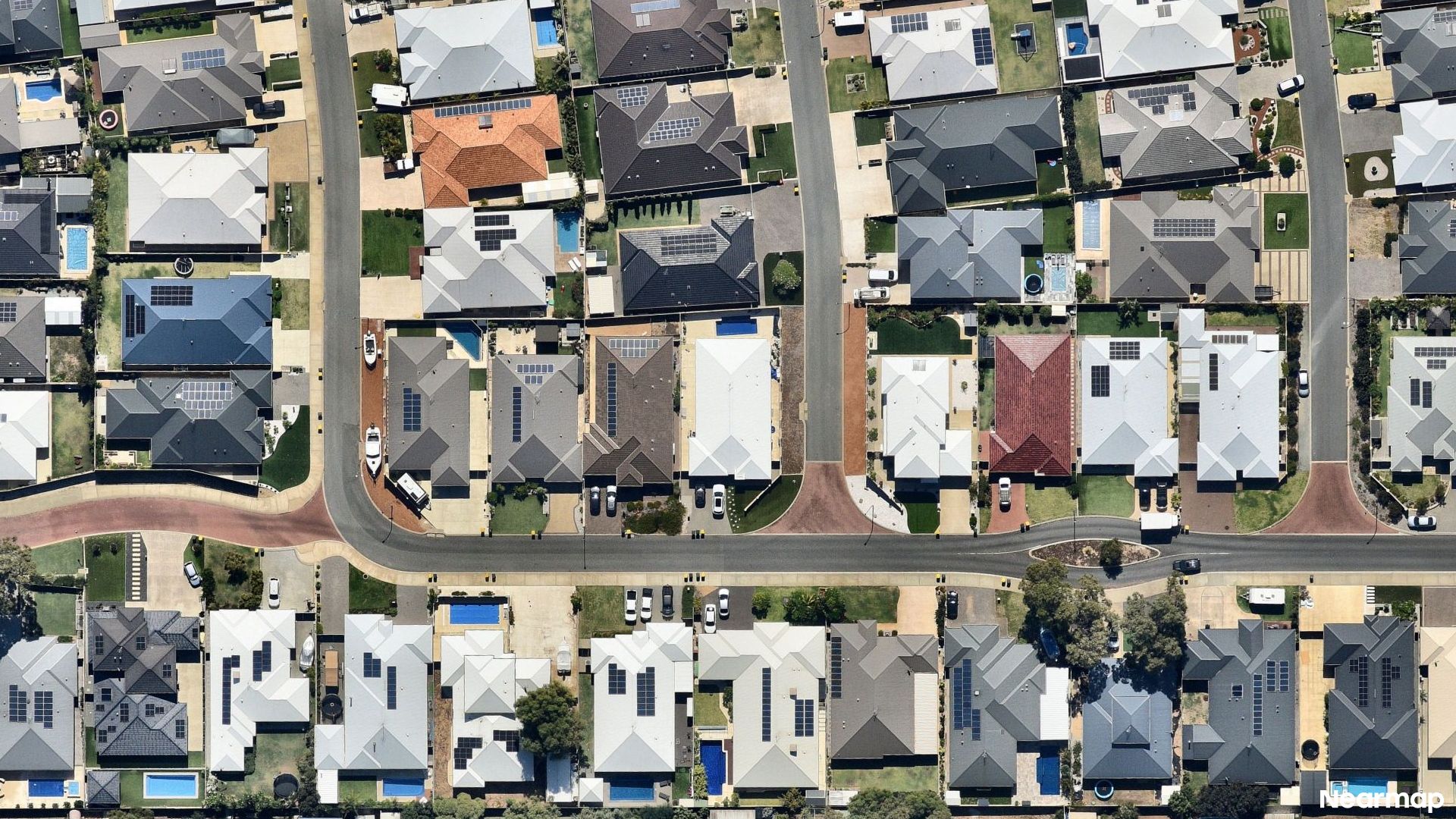 Vertical aerial view