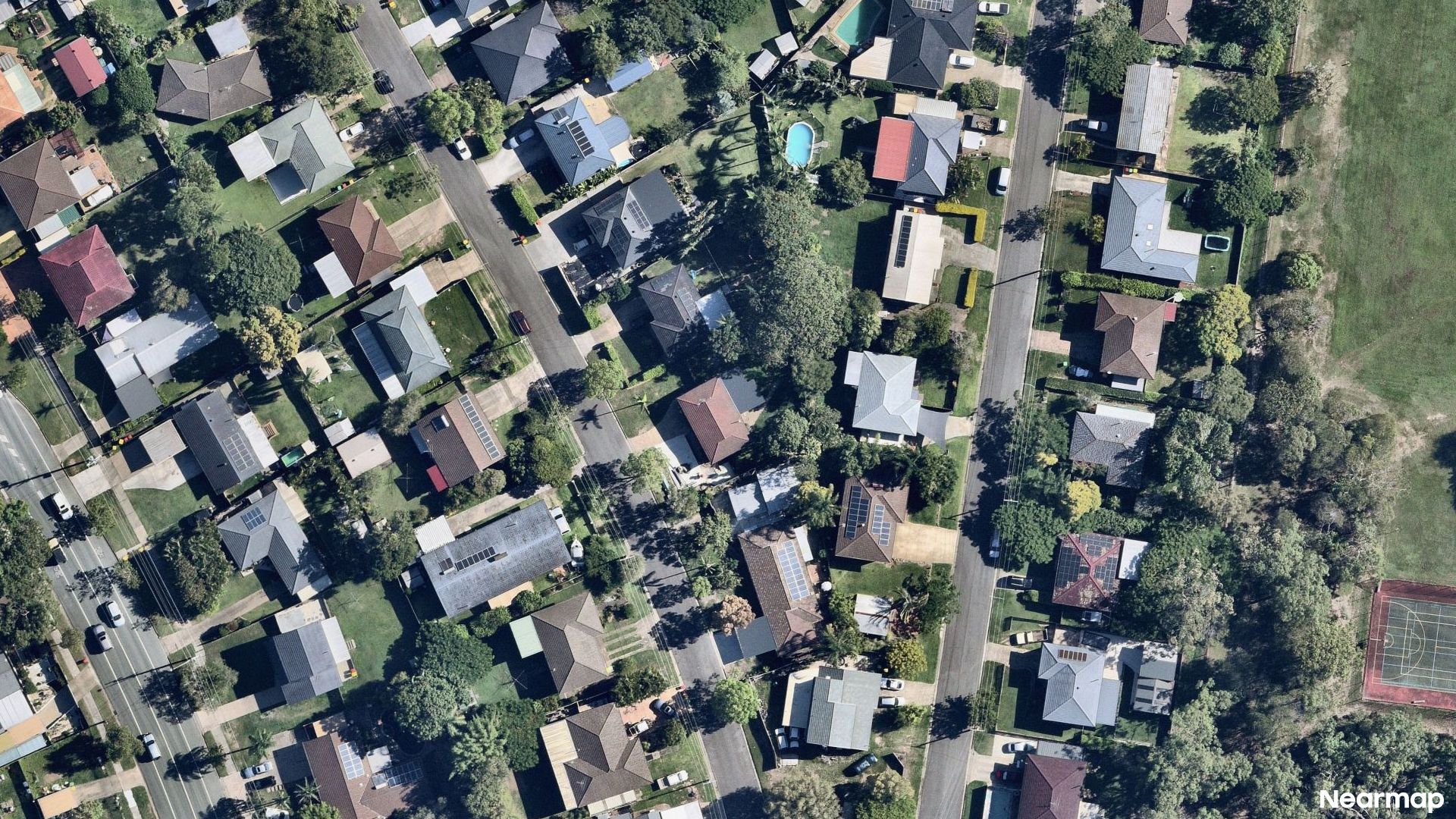Vertical aerial view