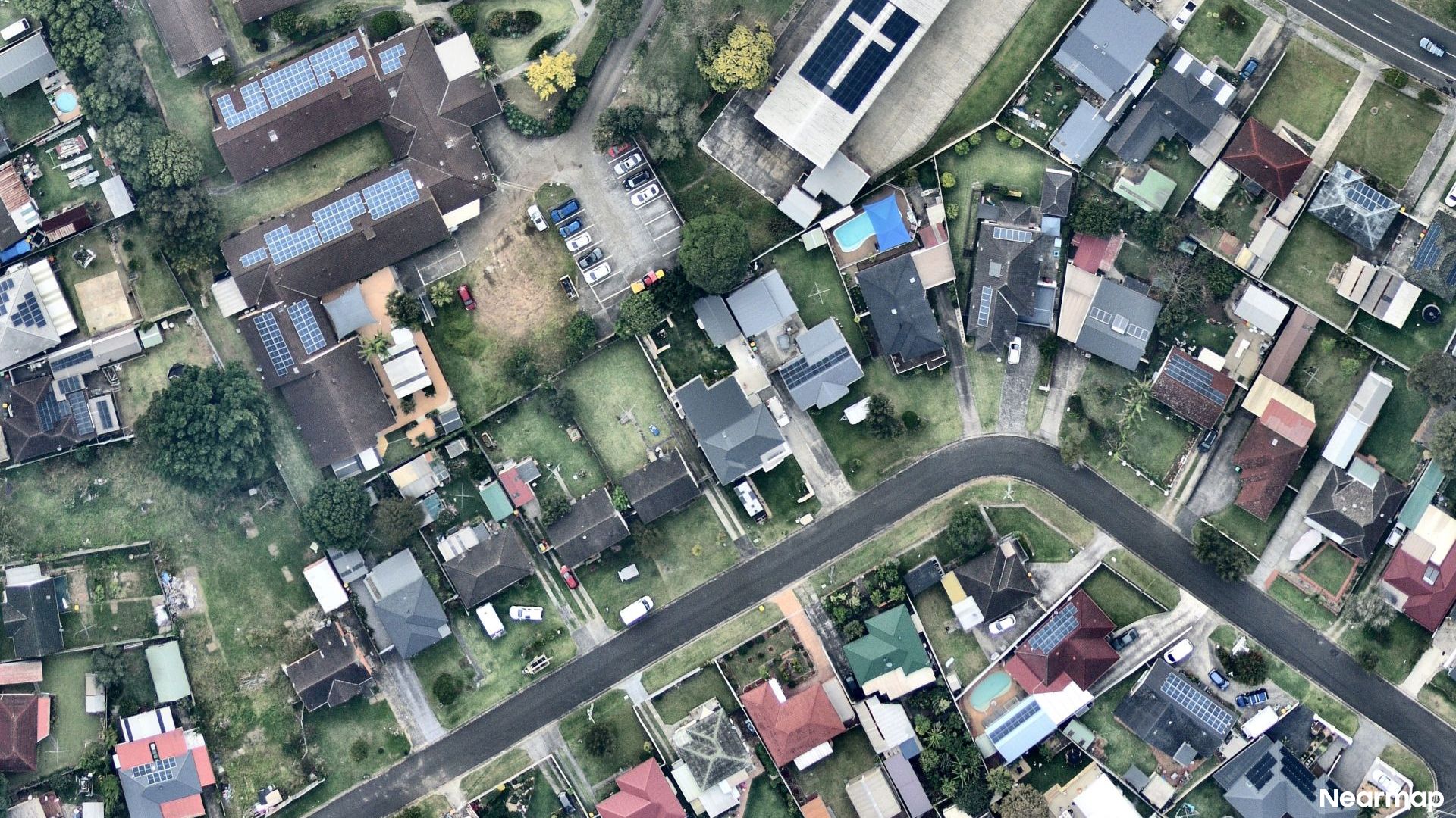 Vertical aerial view
