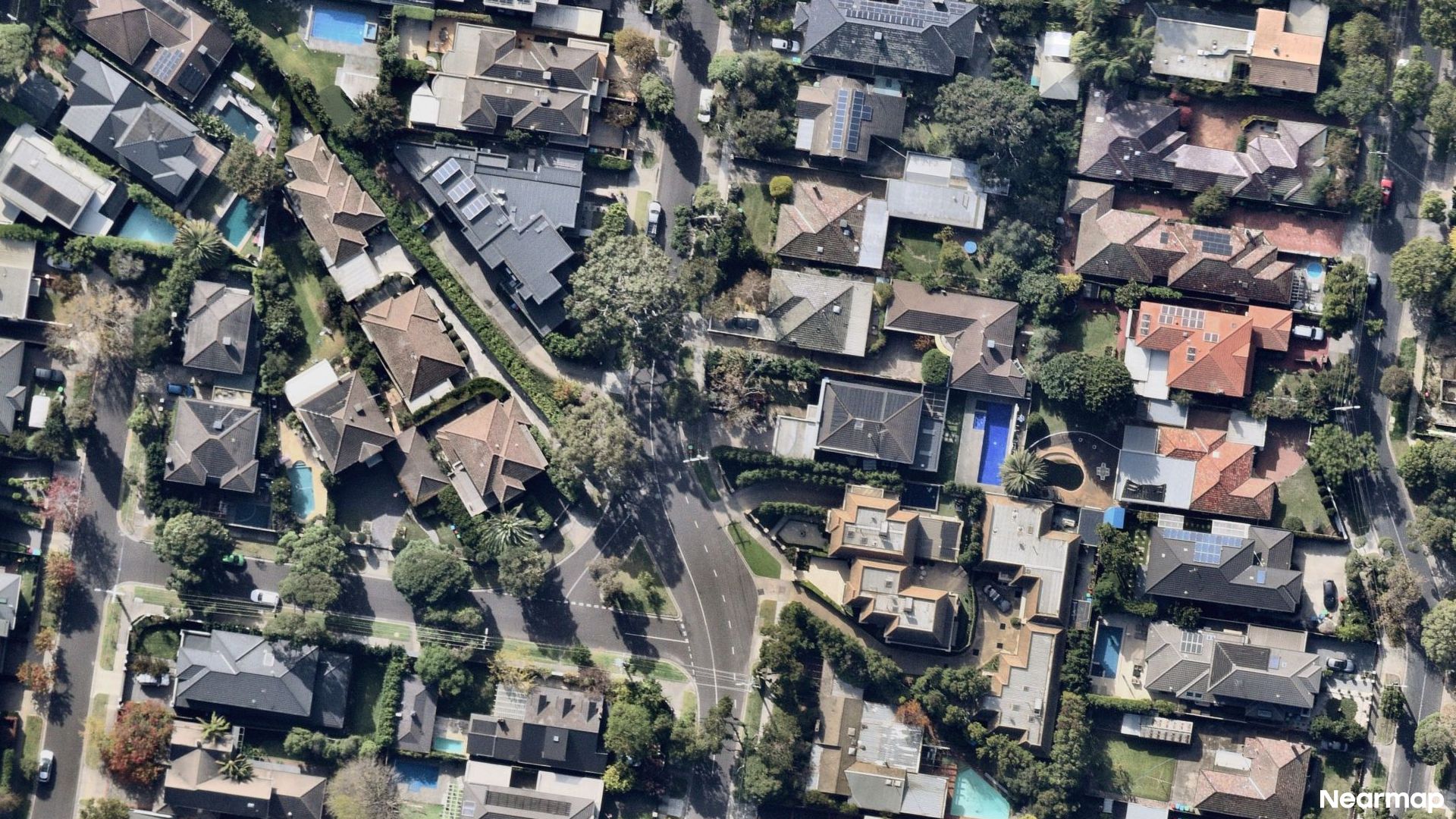Vertical aerial view