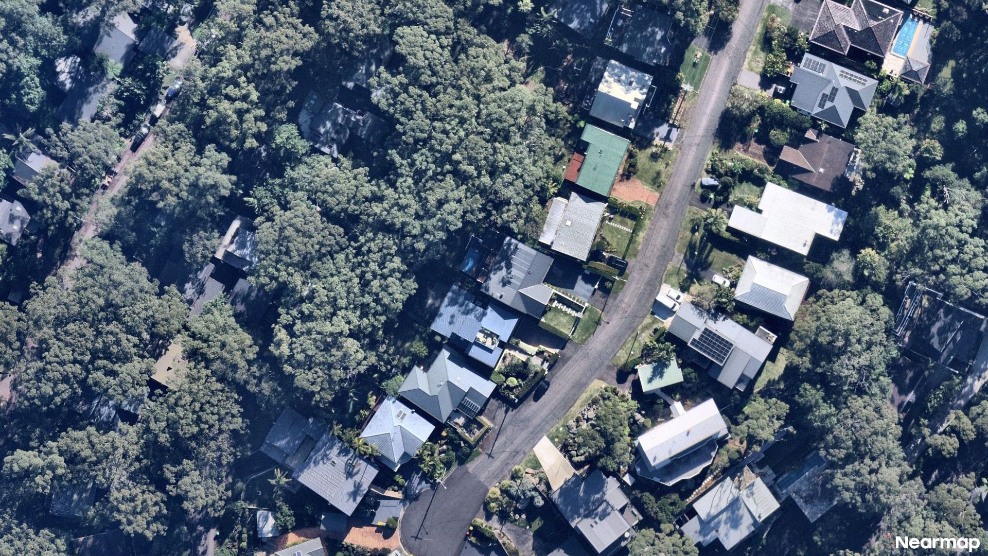 Vertical aerial view