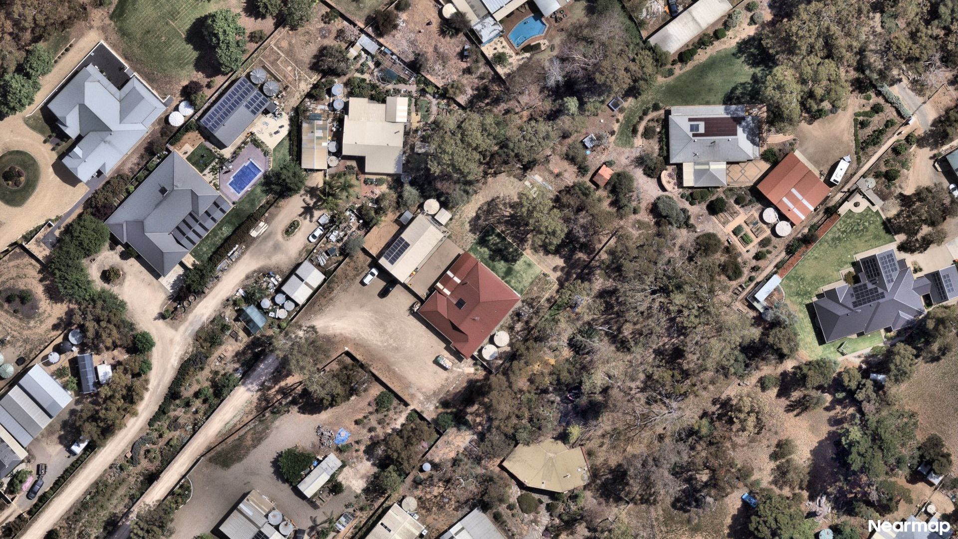Vertical aerial view