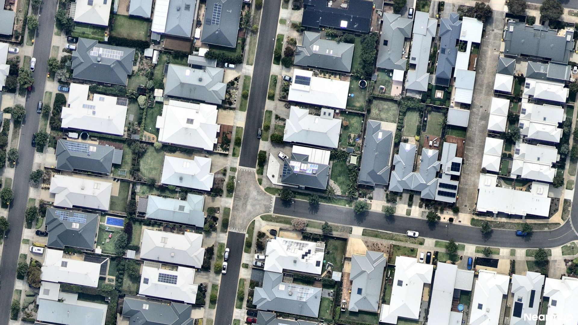 Vertical aerial view