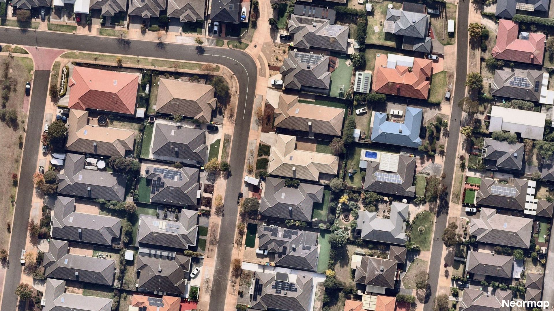 Vertical aerial view