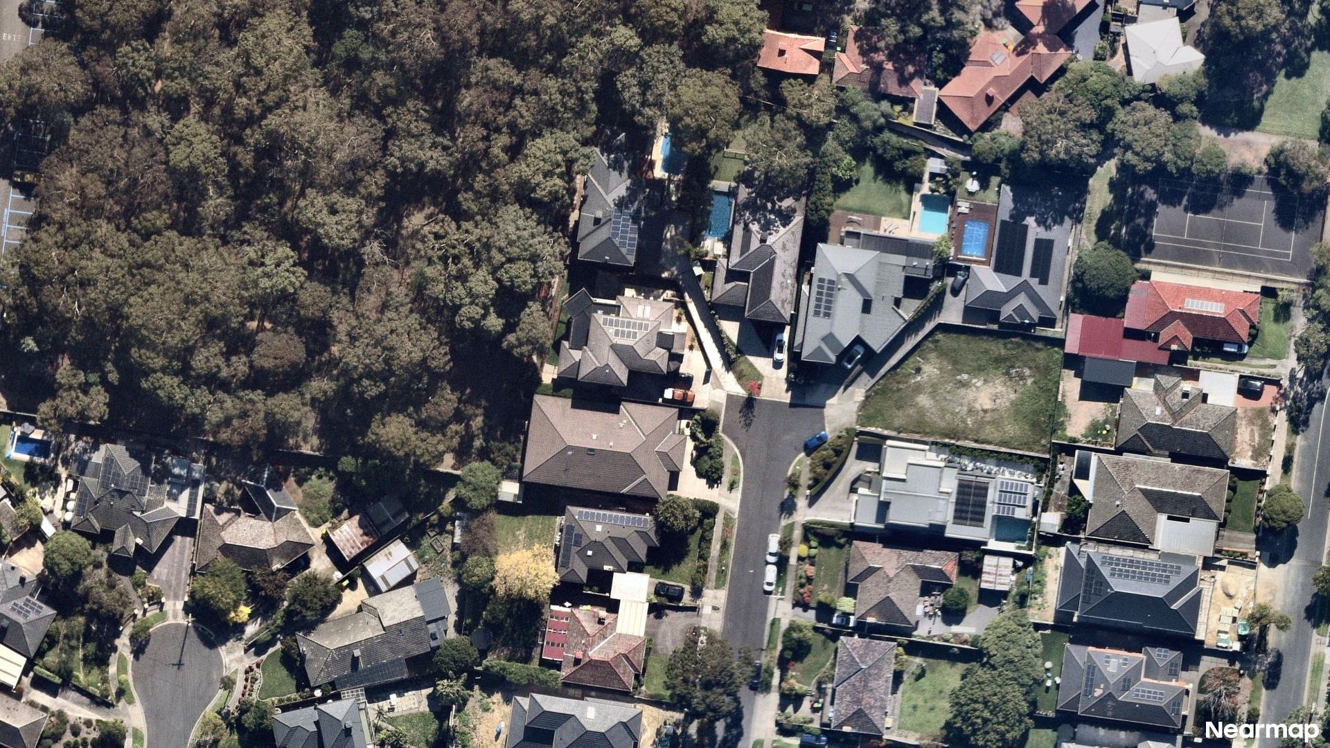 Vertical aerial view