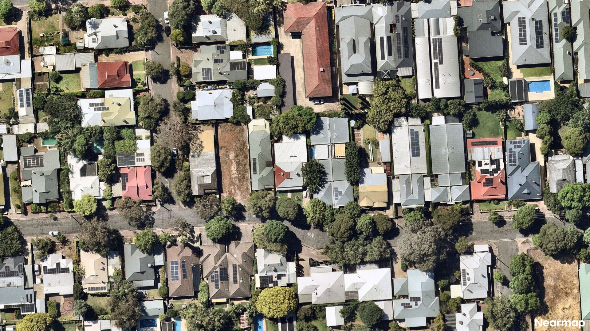 Vertical aerial view