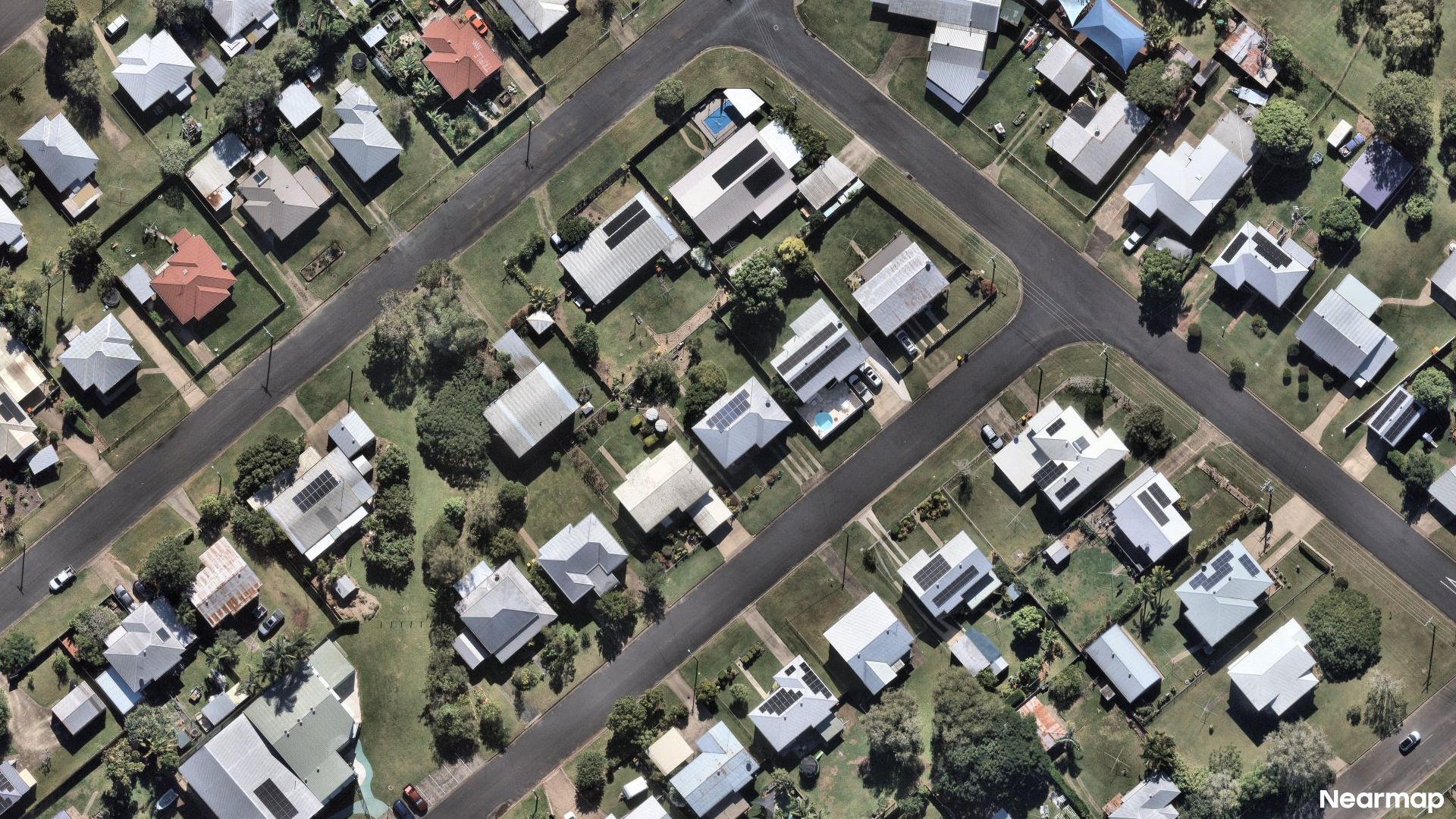 Vertical aerial view