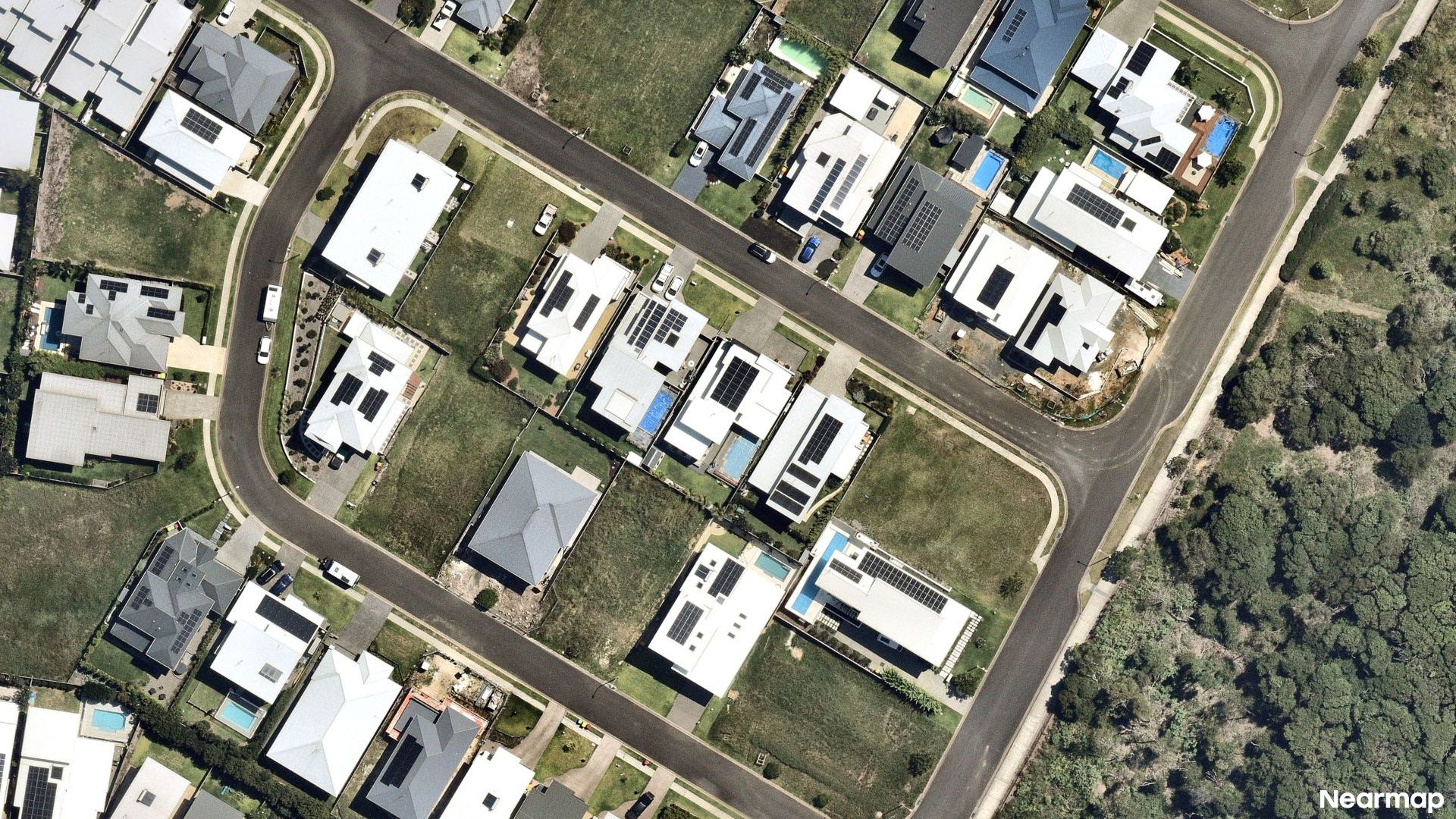 Vertical aerial view