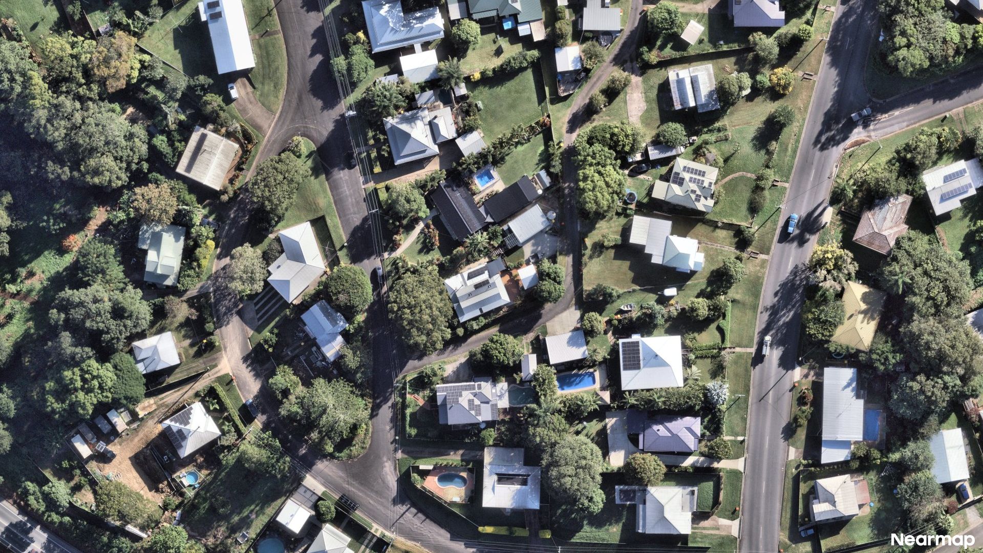 Vertical aerial view