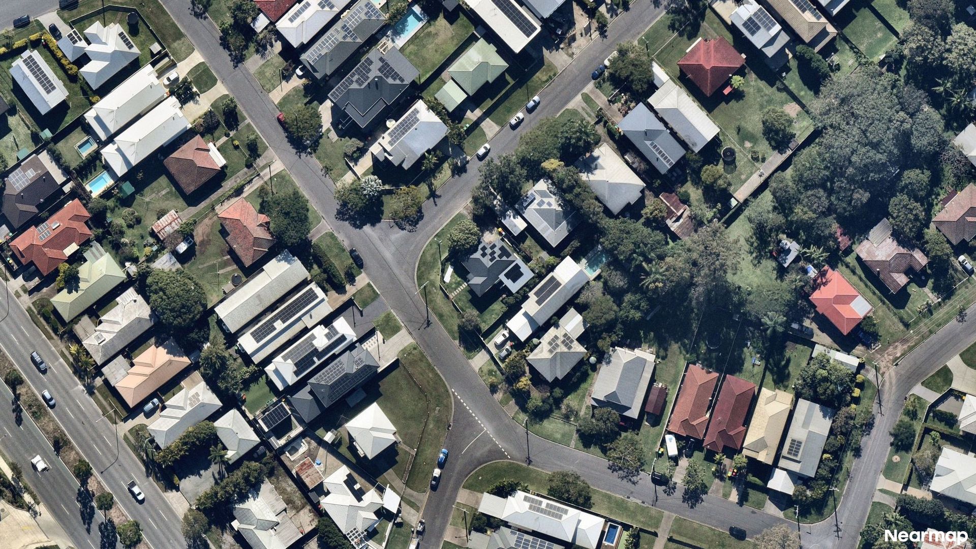 Vertical aerial view