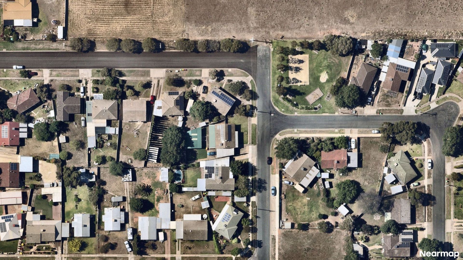 Vertical aerial view