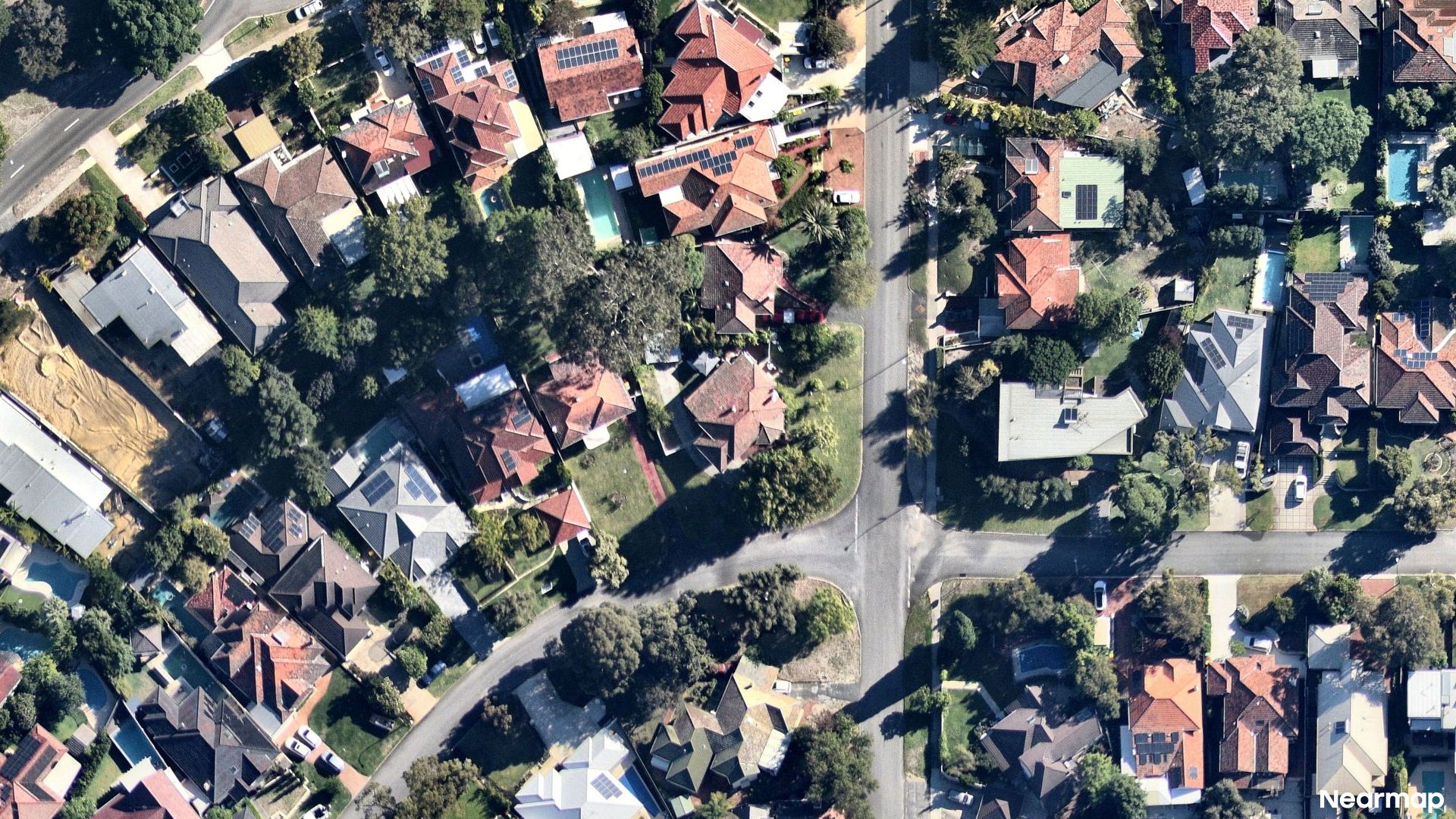 Vertical aerial view