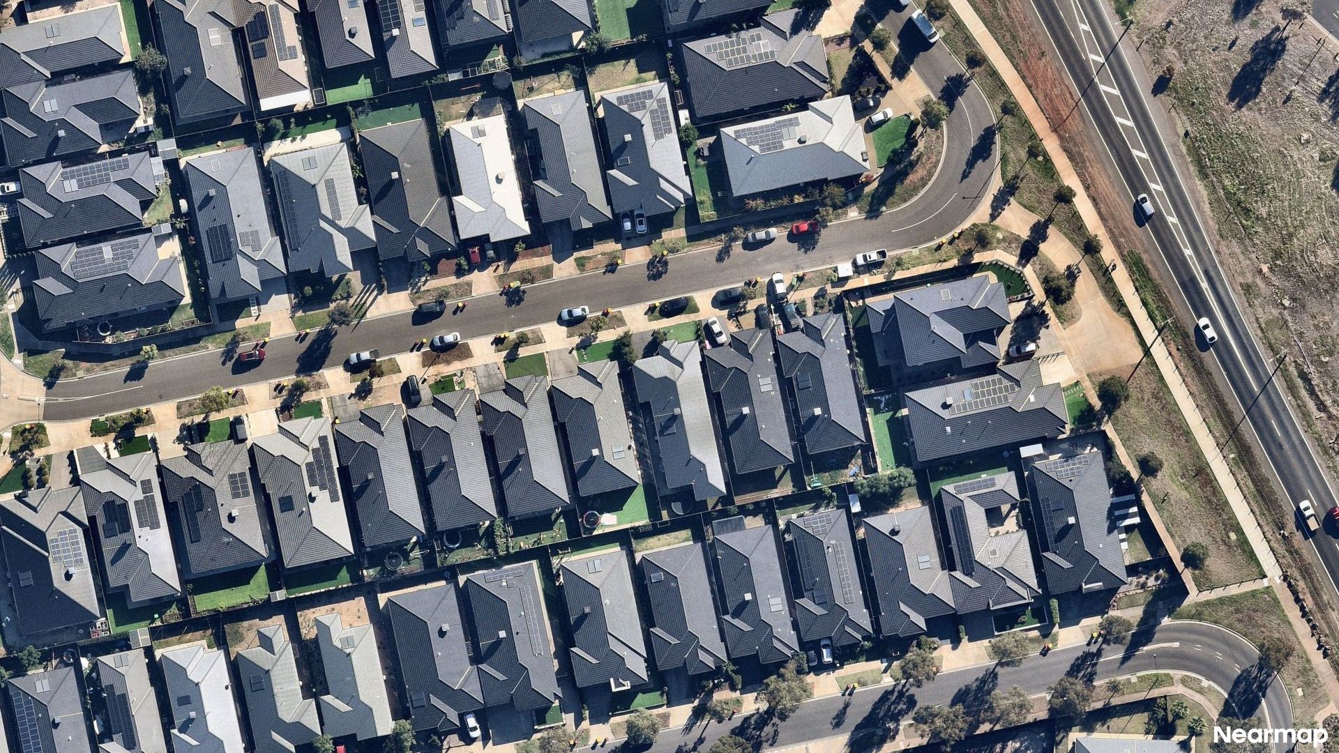 Vertical aerial view