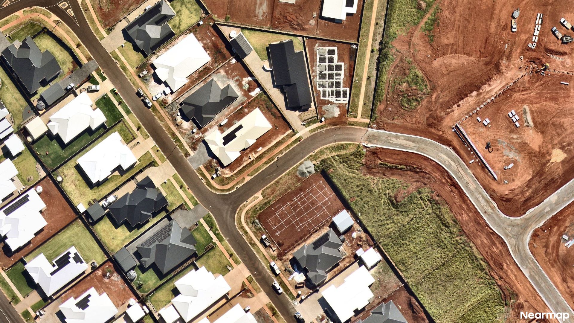 Vertical aerial view
