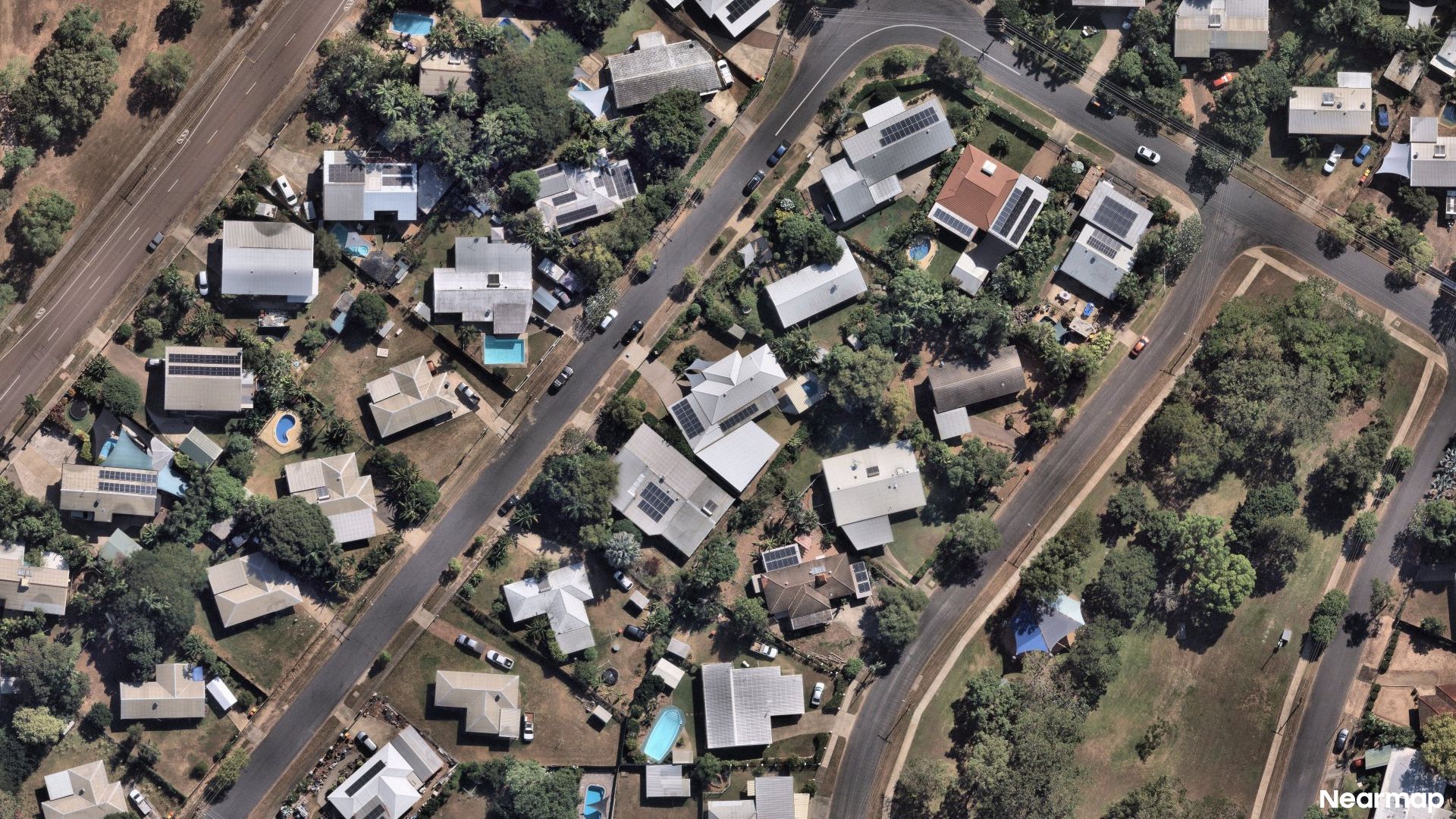 Vertical aerial view